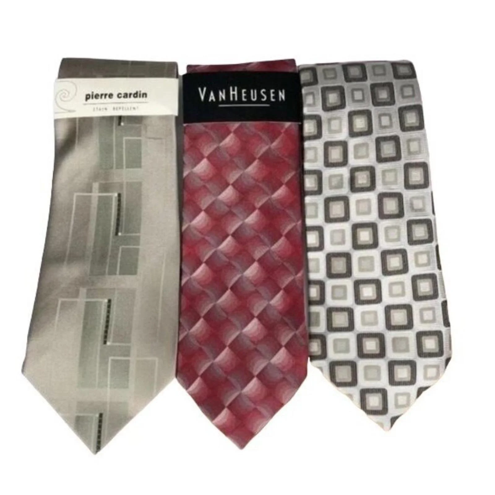 New Pierre Cardin, Geoffrey Beene, Van Heusen Men Neck Ties Bundle