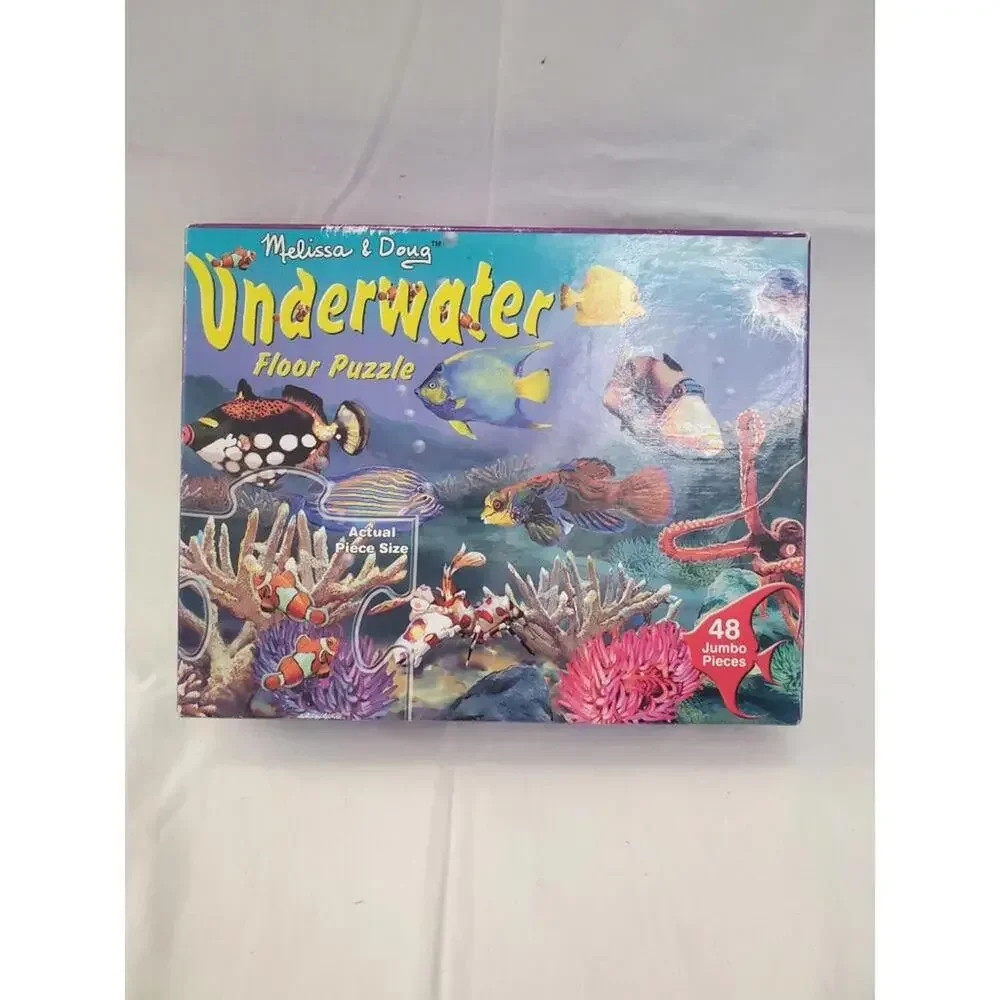 Pre-Owned Kids Puzzle 48 Jumbo Pieces Underwater Floor Puzzle