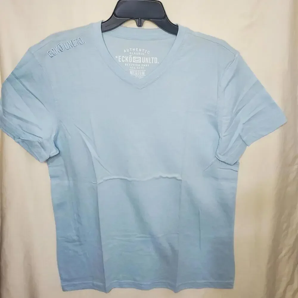 Pre-Owned Men’s Sky Blue Division East All City Short Sleeve Shirt Size Medium