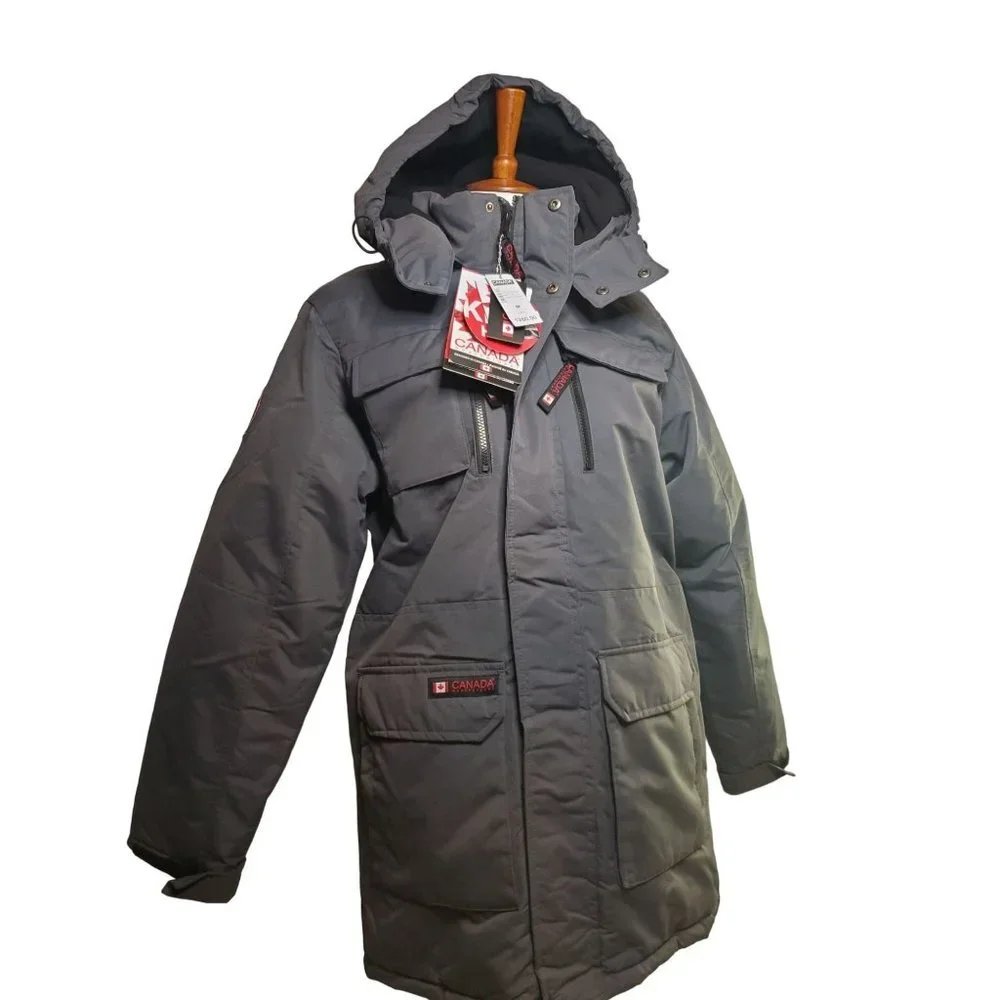 New Men's Canada Weather Gear Jacket Charcoal Size Medium Maintains Warmth  Size: Medium