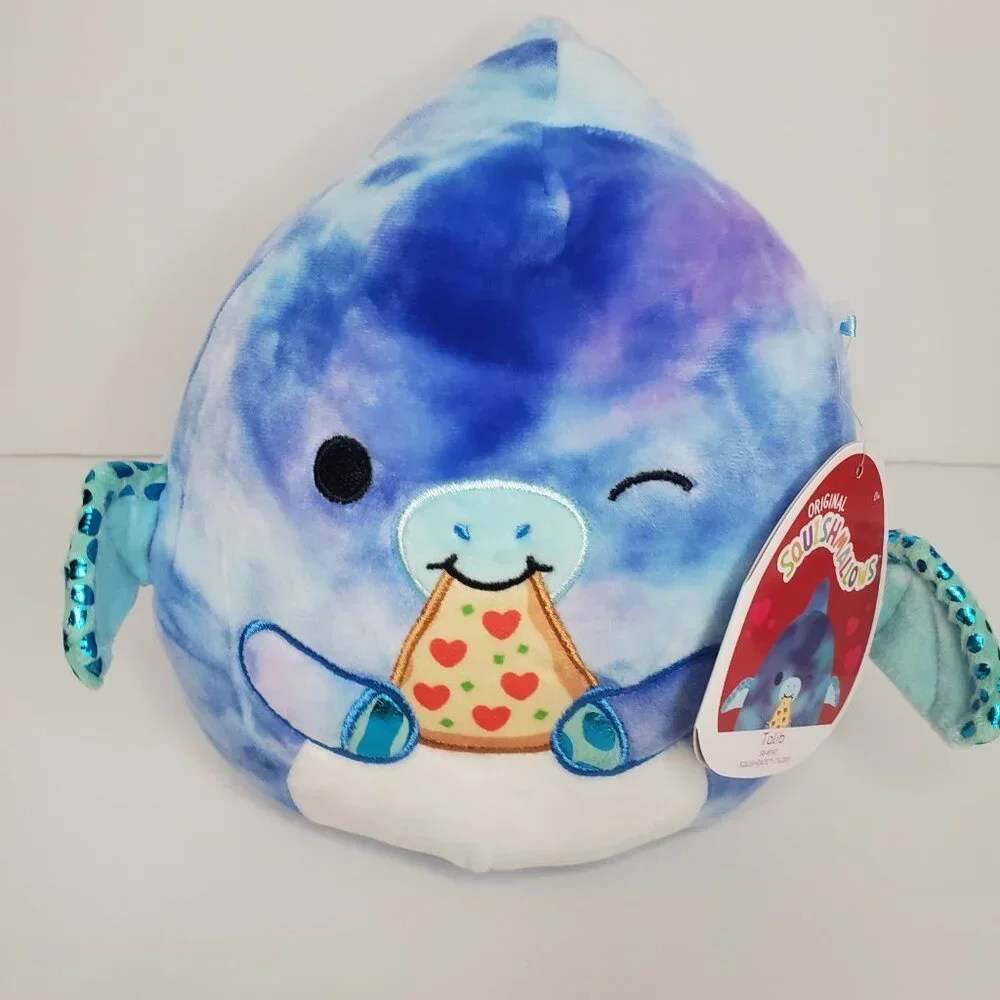 New Valentines Squad Squishy Soft Plush Toy Animal 8 Inches Talib Pterofactyl with Pizza