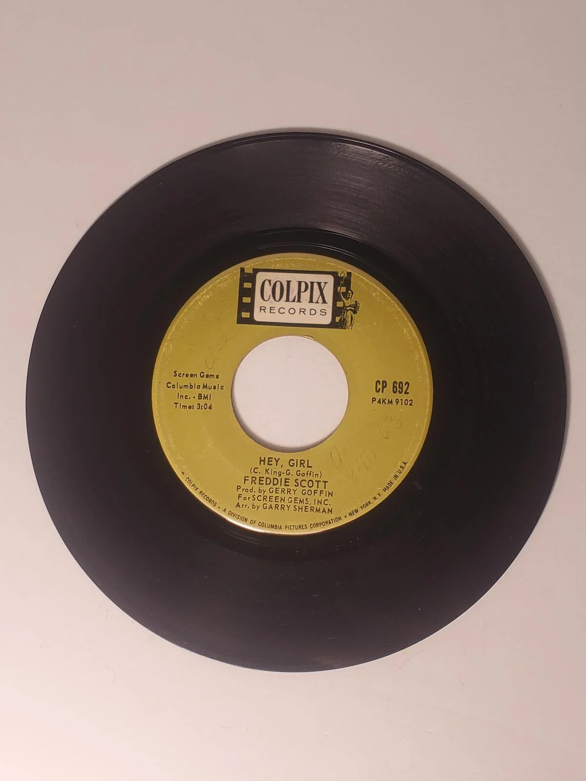 Vintage Freddie Scott 7" Vinyl Record Single 45 RPM Colpix Untested