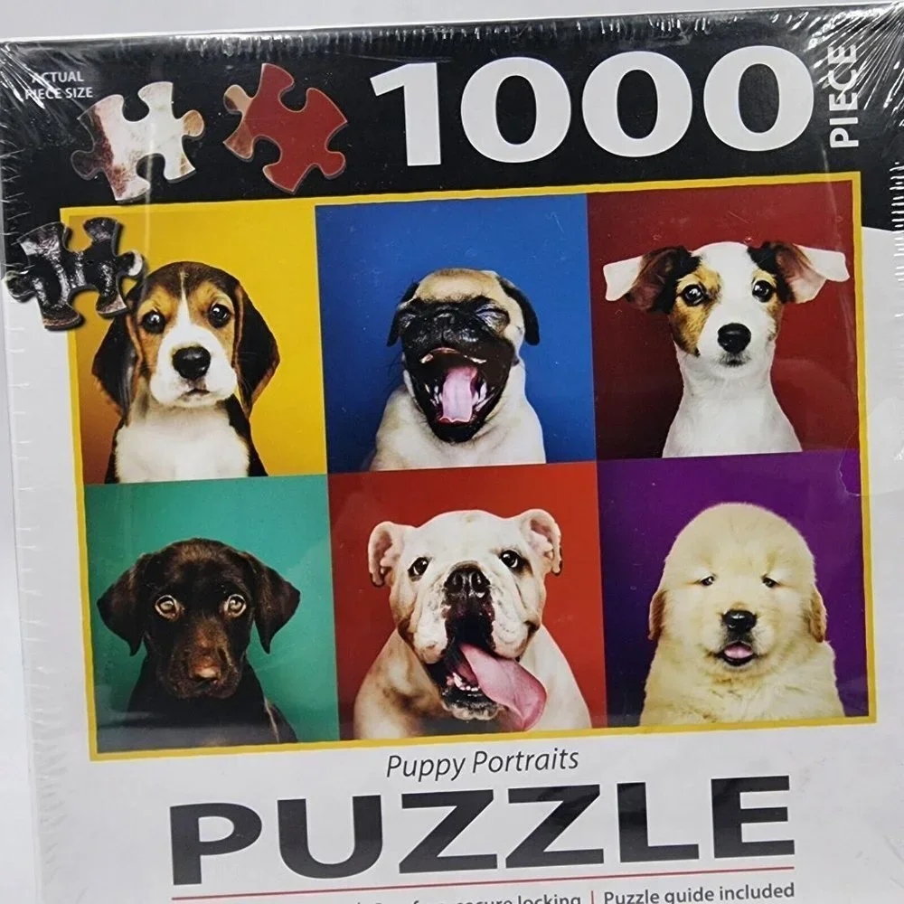 New 1000 Piece Puppy Portraits Puzzle