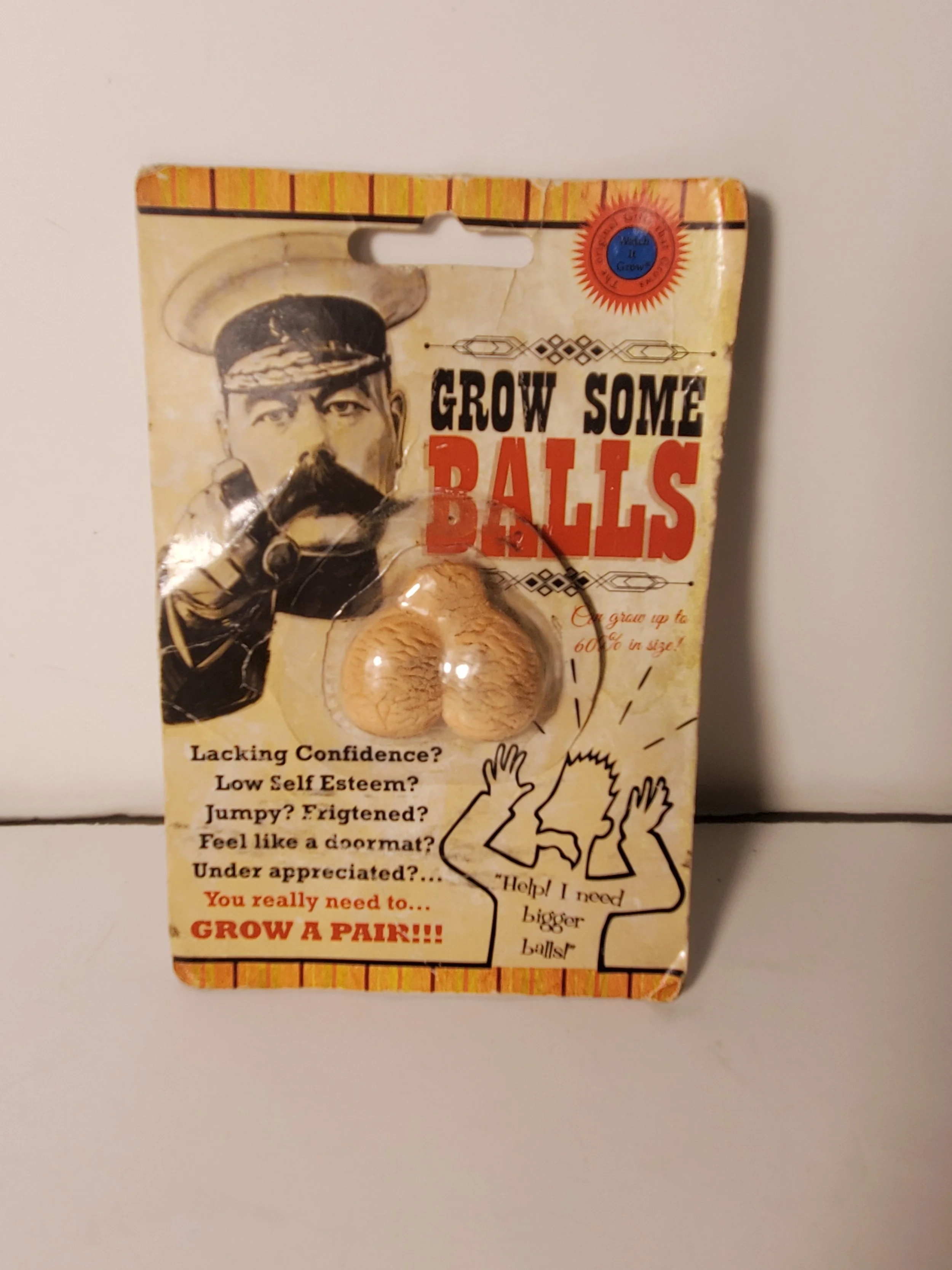 Grow Some Balls Adult Novelty Gag Gift Joke Toy – Open Package Funny Desk Item