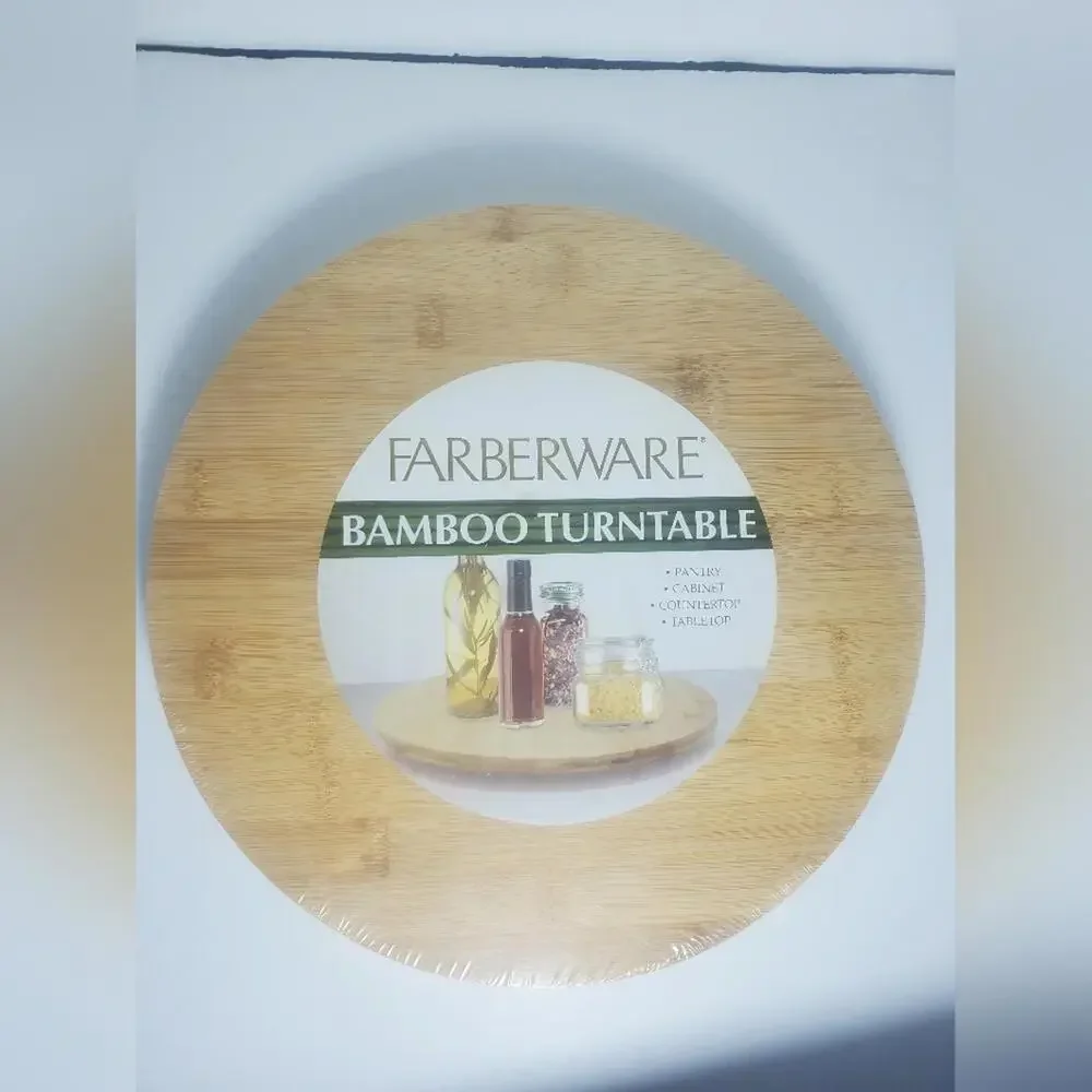 New Bamboo Turntable For Tabletops