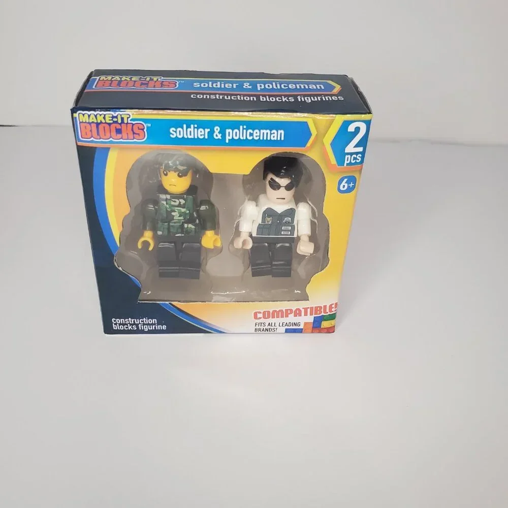 New Solider and Policeman Block Figurine