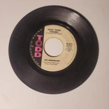 Vintage Joe Henderson 7" Vinyl Record Single 45 RPM Todd Untested