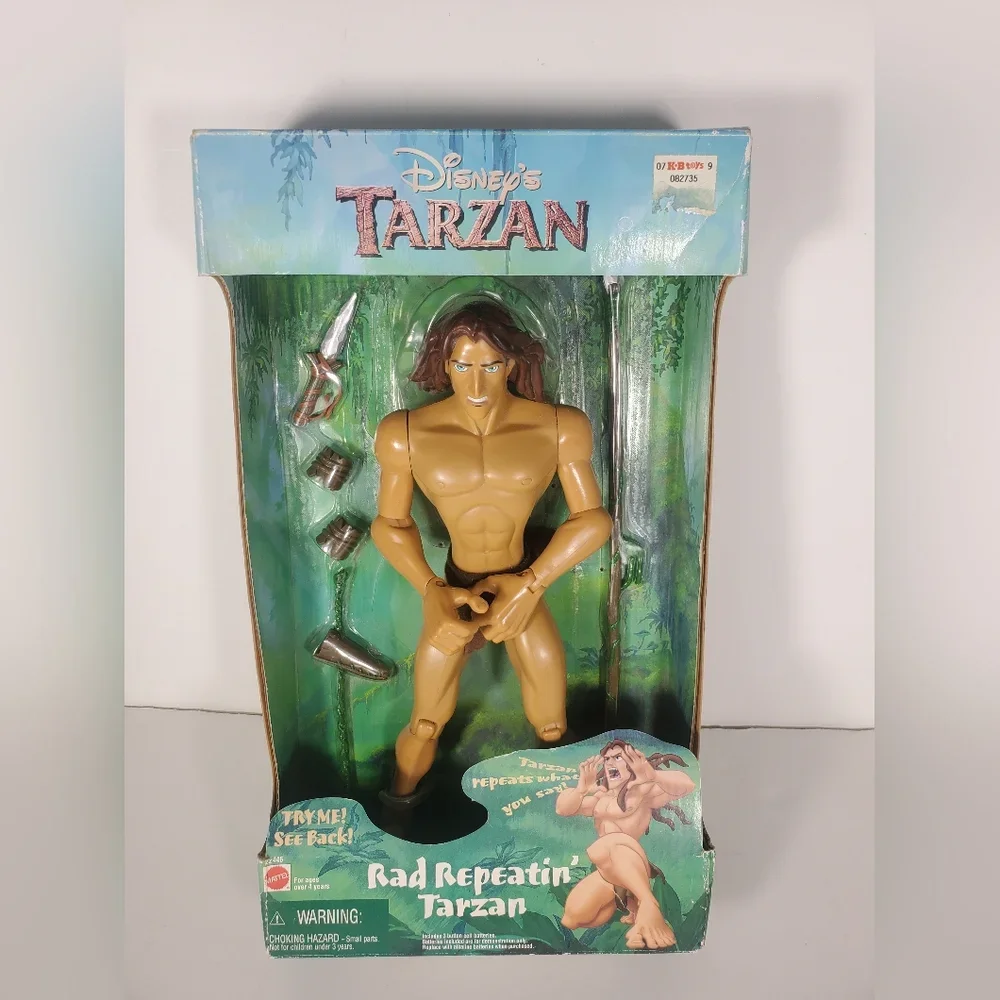 Vintage 1999 Tarzan Rad Repeatin' Action Figure Rare Banned Toy