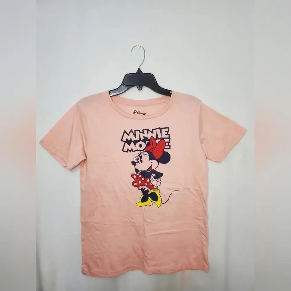 Pre-Owned Juniors Minnie Mouse Short Sleeve Shirt Size Large