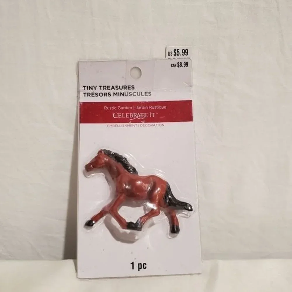 New Vintage Miniature Model Horse By Mini Garden Décor