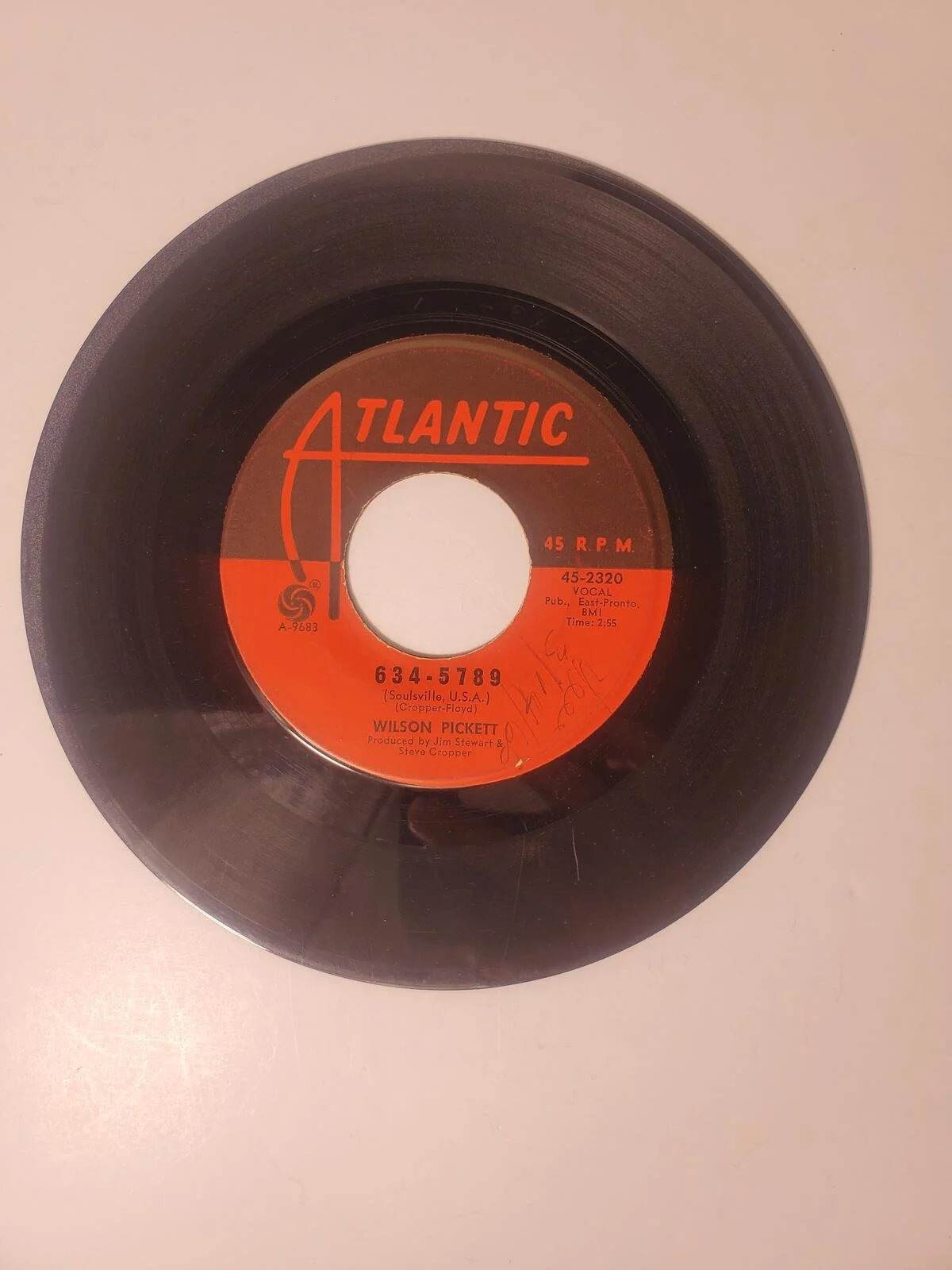 Vintage Wilson Pickett 7" Vinyl Record Single 45 RPM Atlantic Untested
