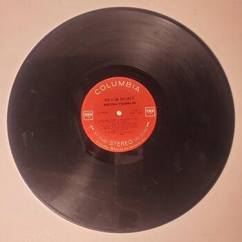 Vintage Aretha Franklin 12" Vinyl Record Single 33 1/3 RPM Columbia Untested