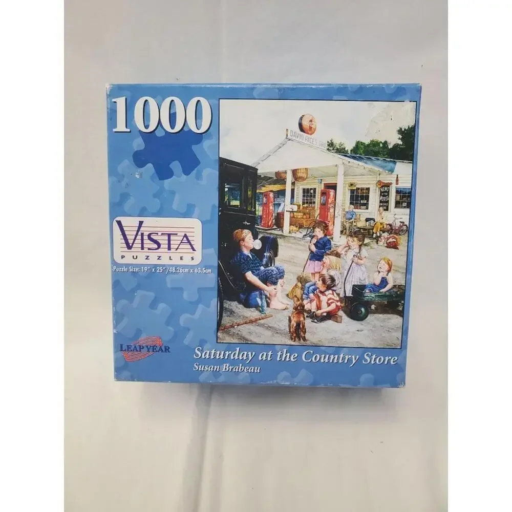 Pre-Owned 1000 Piece Puzzle Saturday at the Country Store