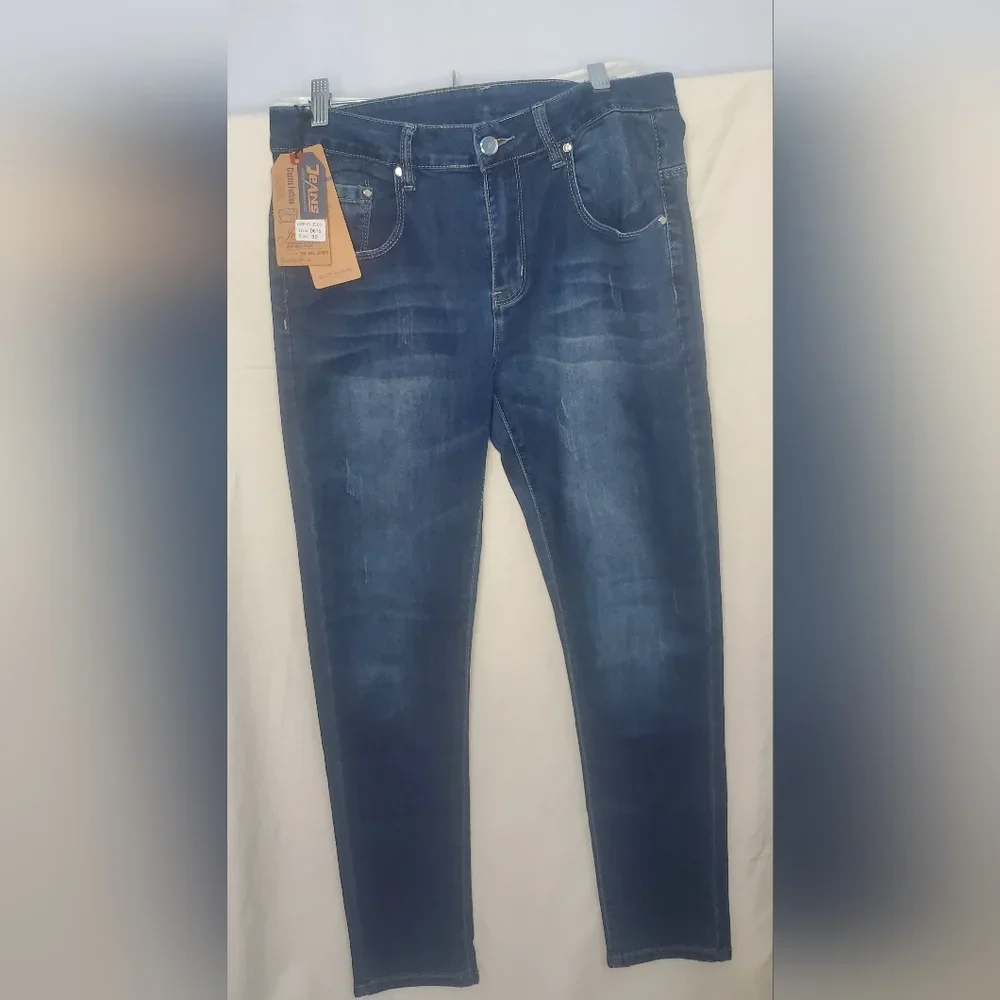 New Men’s Blue Classic Fashion Original Denim Jeans Size 30
