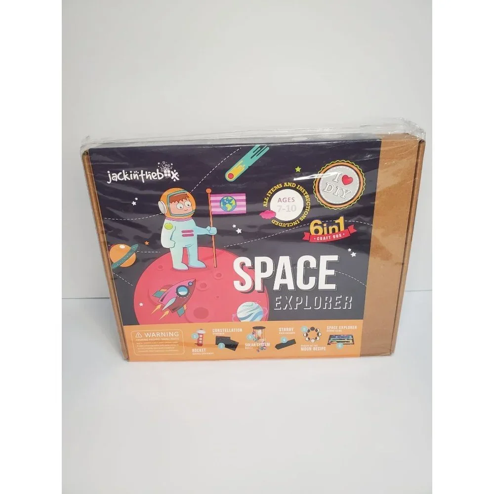 New and Sealed 6 in 1 Craft Box Space Explorer Activity Box