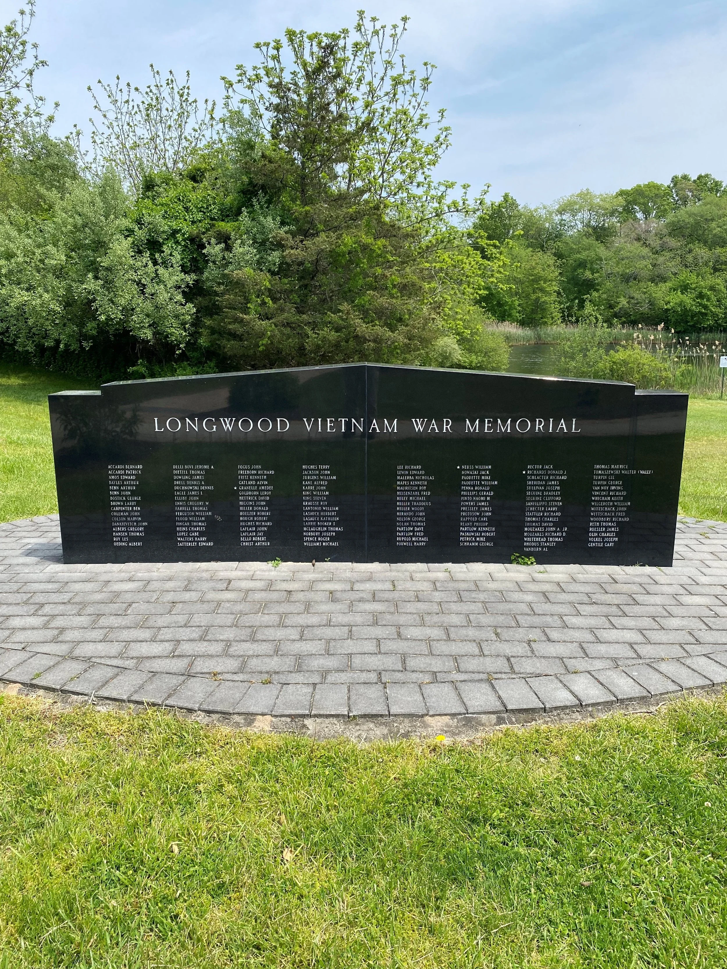 Black granite memorial 