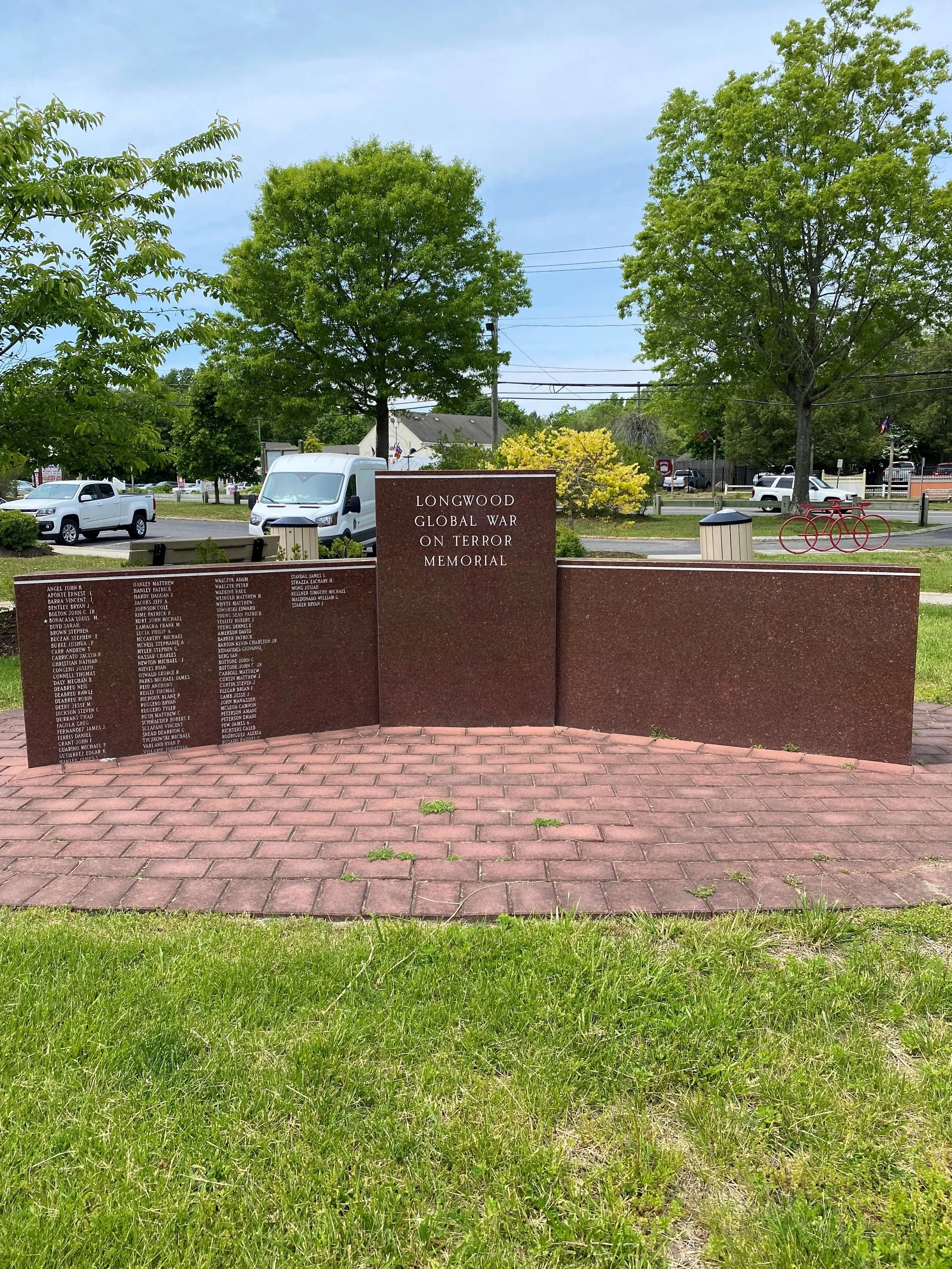 Red granite memorial 