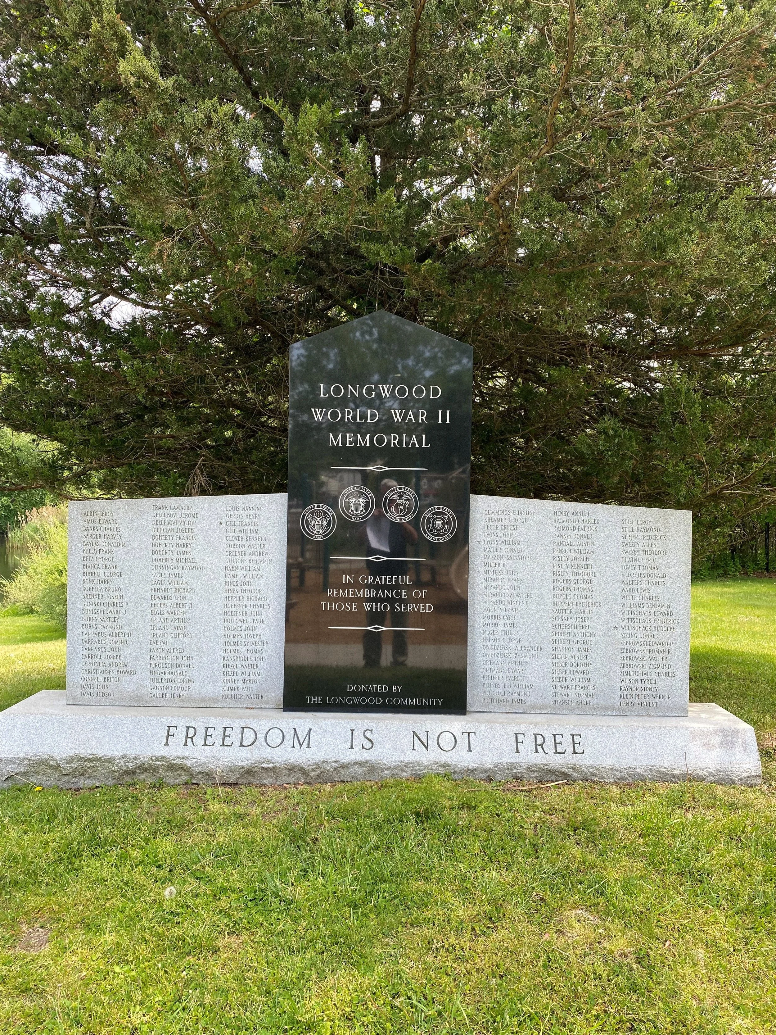 black and grey granite memorial 
