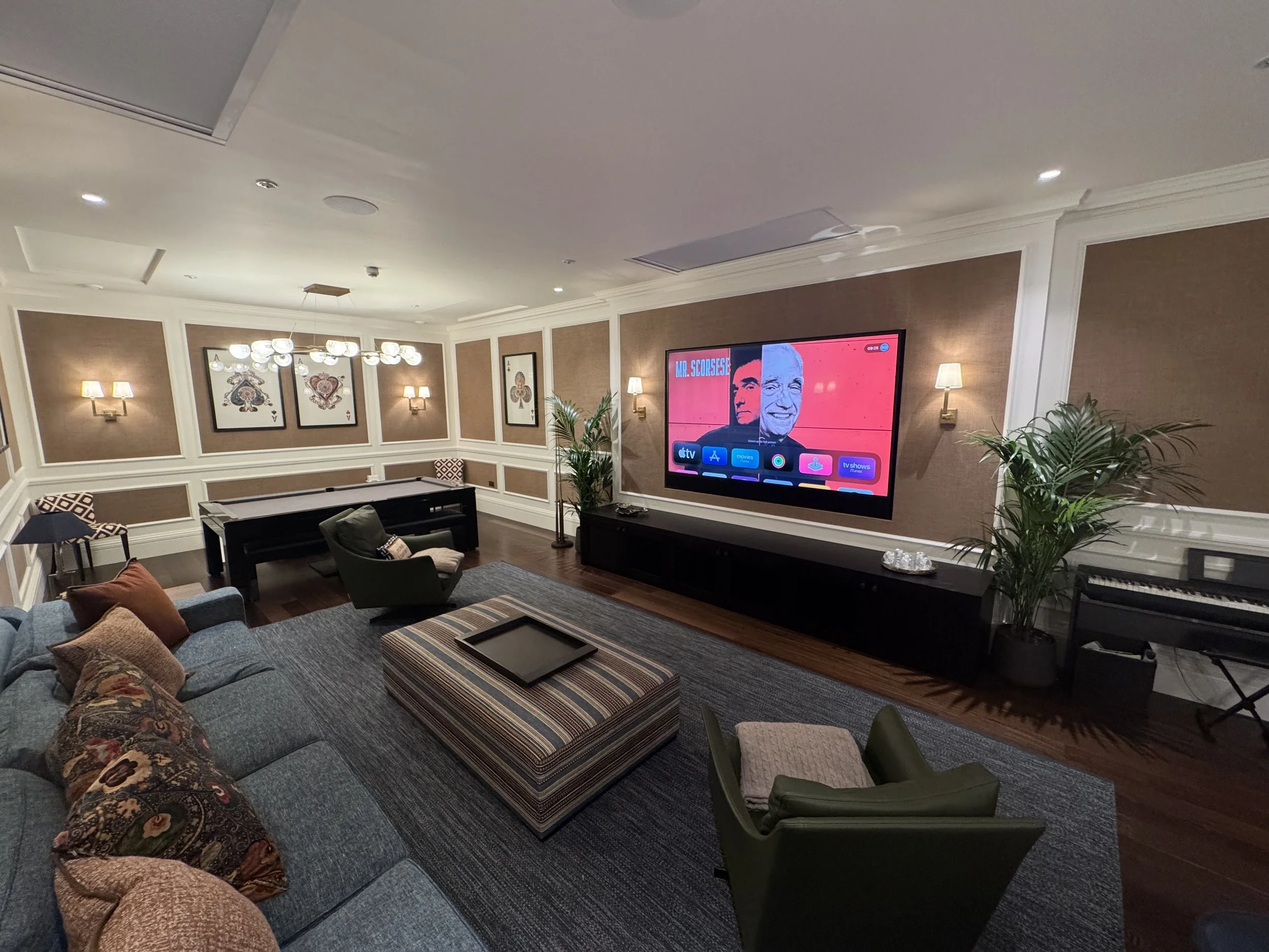 Basement Media Room, Chelsea, London