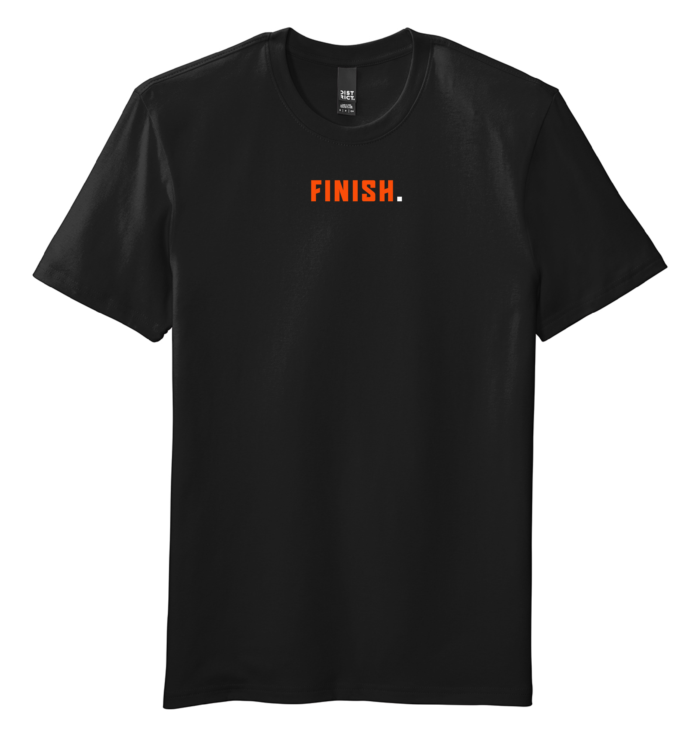Finish Shirt Black with Orange