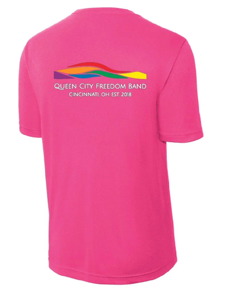 QCFB ST350 T shirt neon pink back.jpg