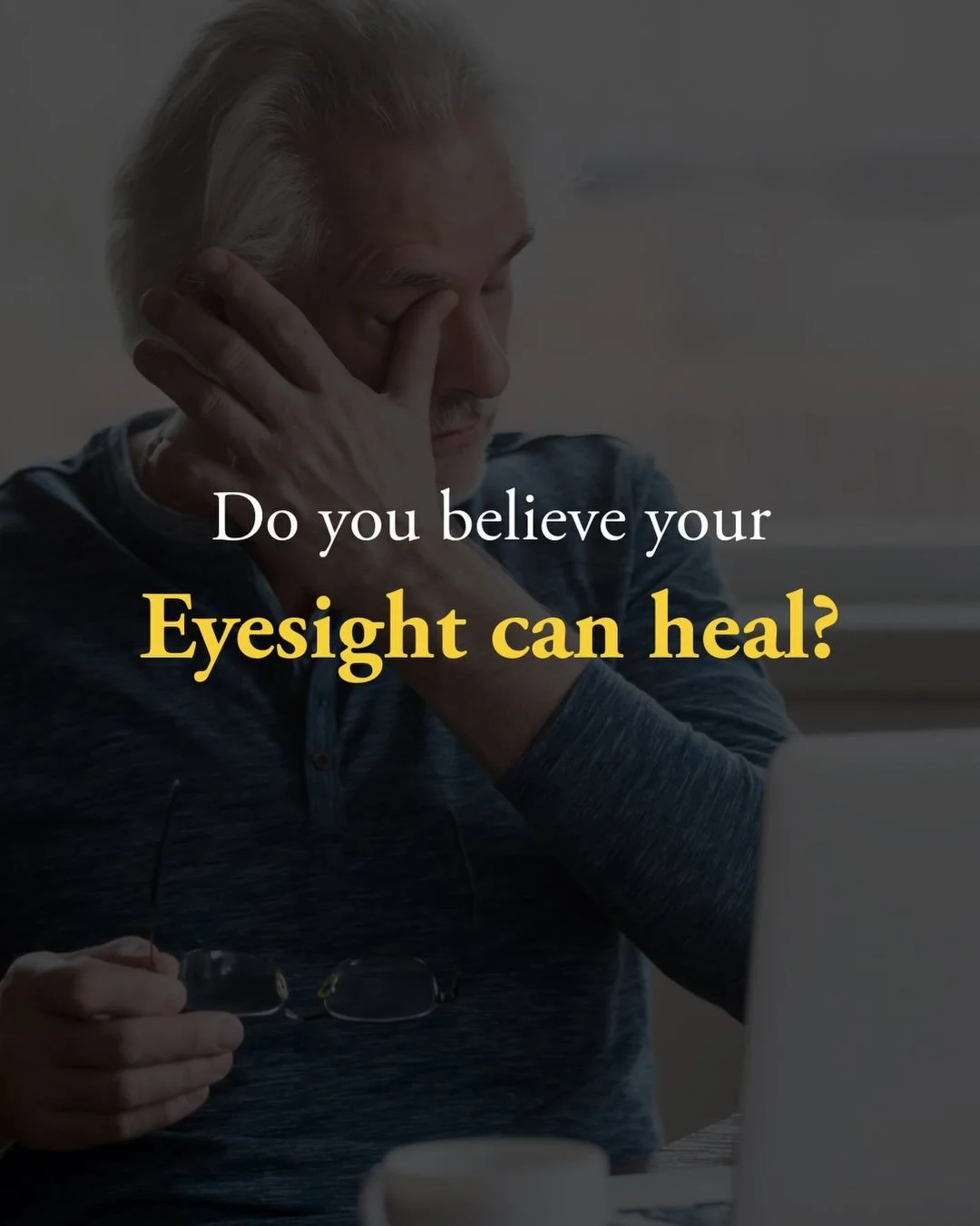 Why do we have this limiting belief that eyesight only ever gets worse??!? 

Parts of your eyes, retina and optic nerve, are literally made from brain tissues 🤯

I know your eyesight CAN heal, and I&rsquo;m living proof. 

You can read my natural vi