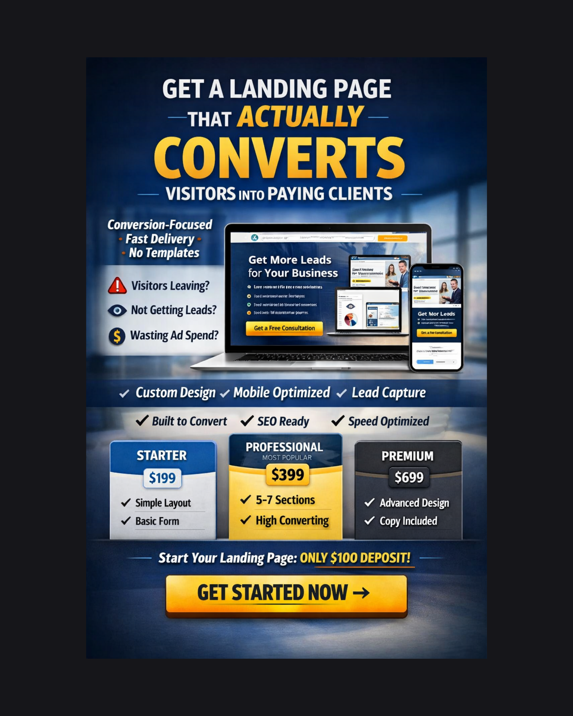 High-Converting Landing Page Design