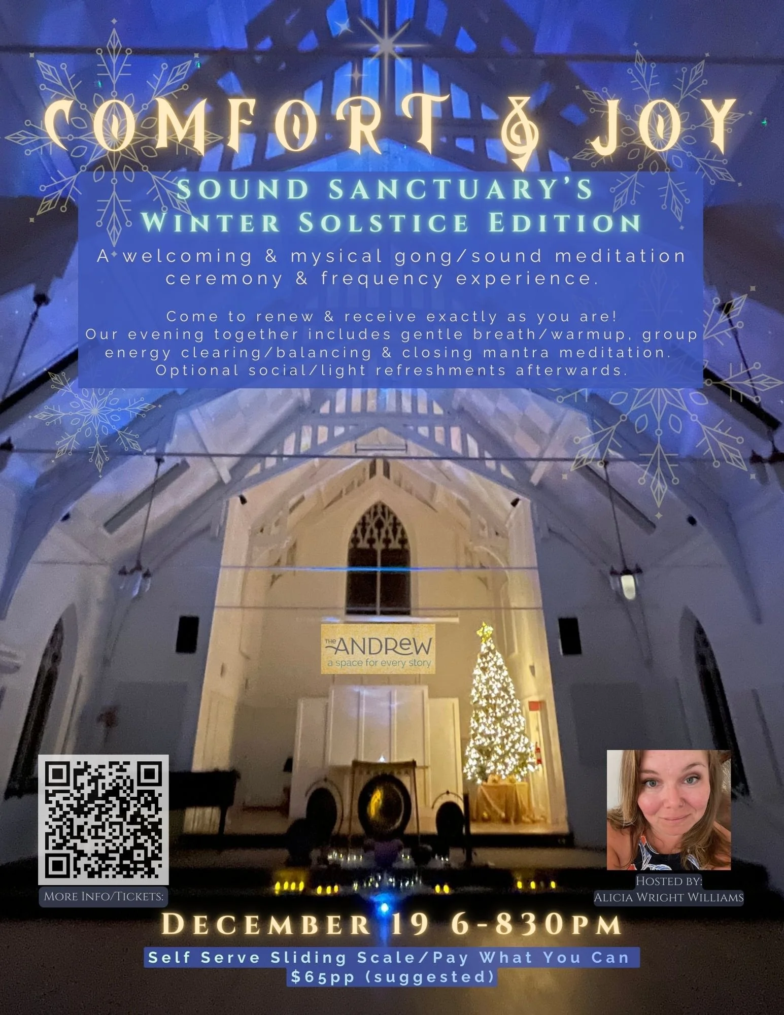 Sound Sanctuary’s Winter Solstice with Alicia Wright Willilams. 