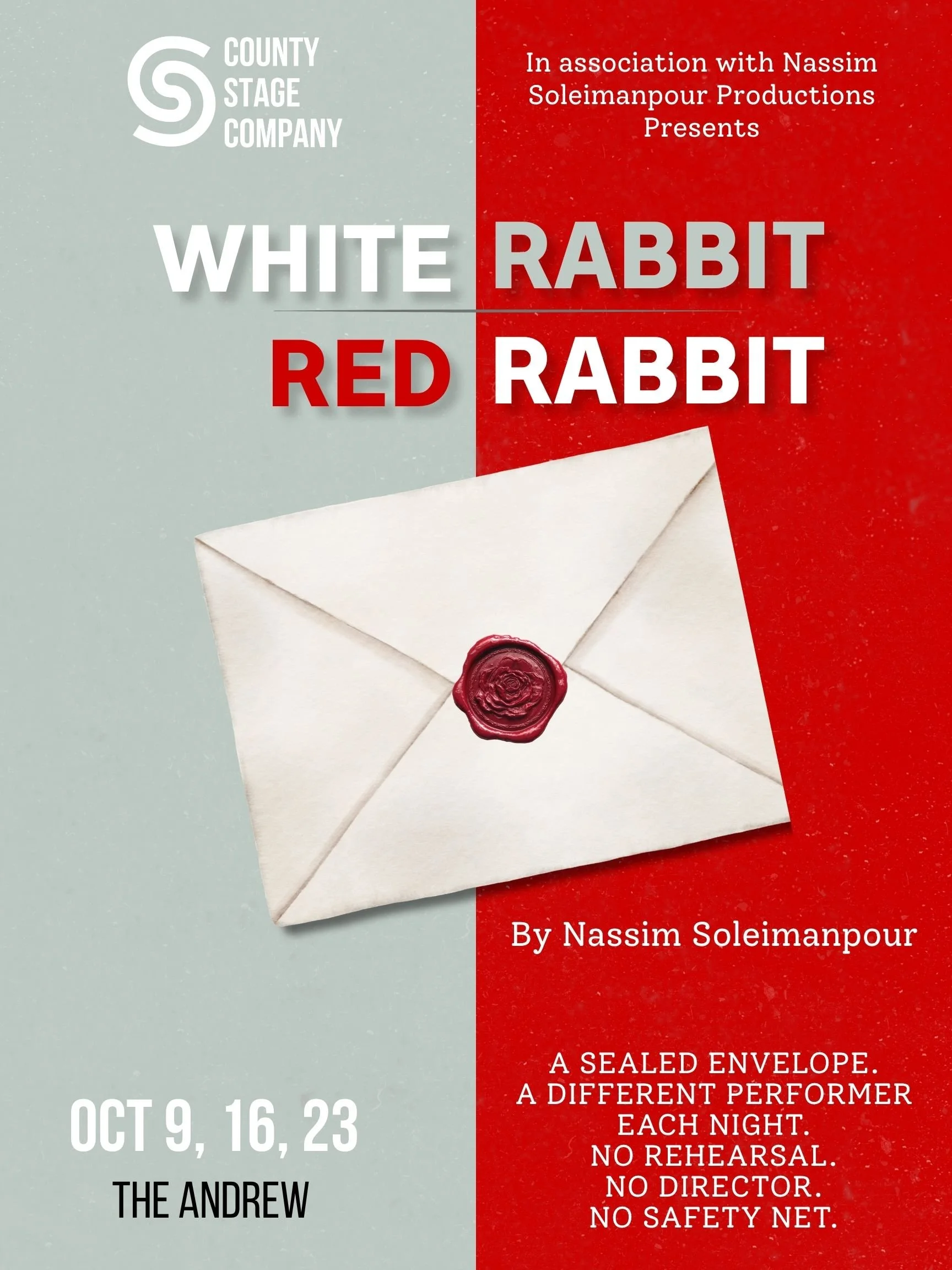 County Stage Company presents- White Rabbit Red Rabbit.