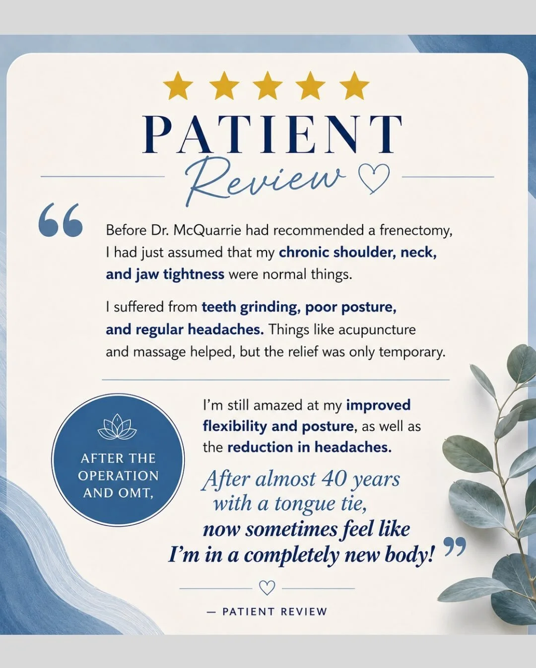 Some things speak for themselves. This patient&rsquo;s experience says more than we ever could. ✨

#myofunctionaltherapy 
#tonguetierelease