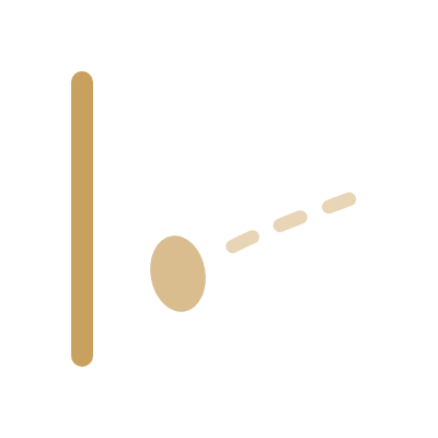 Gold starting line with one footprint