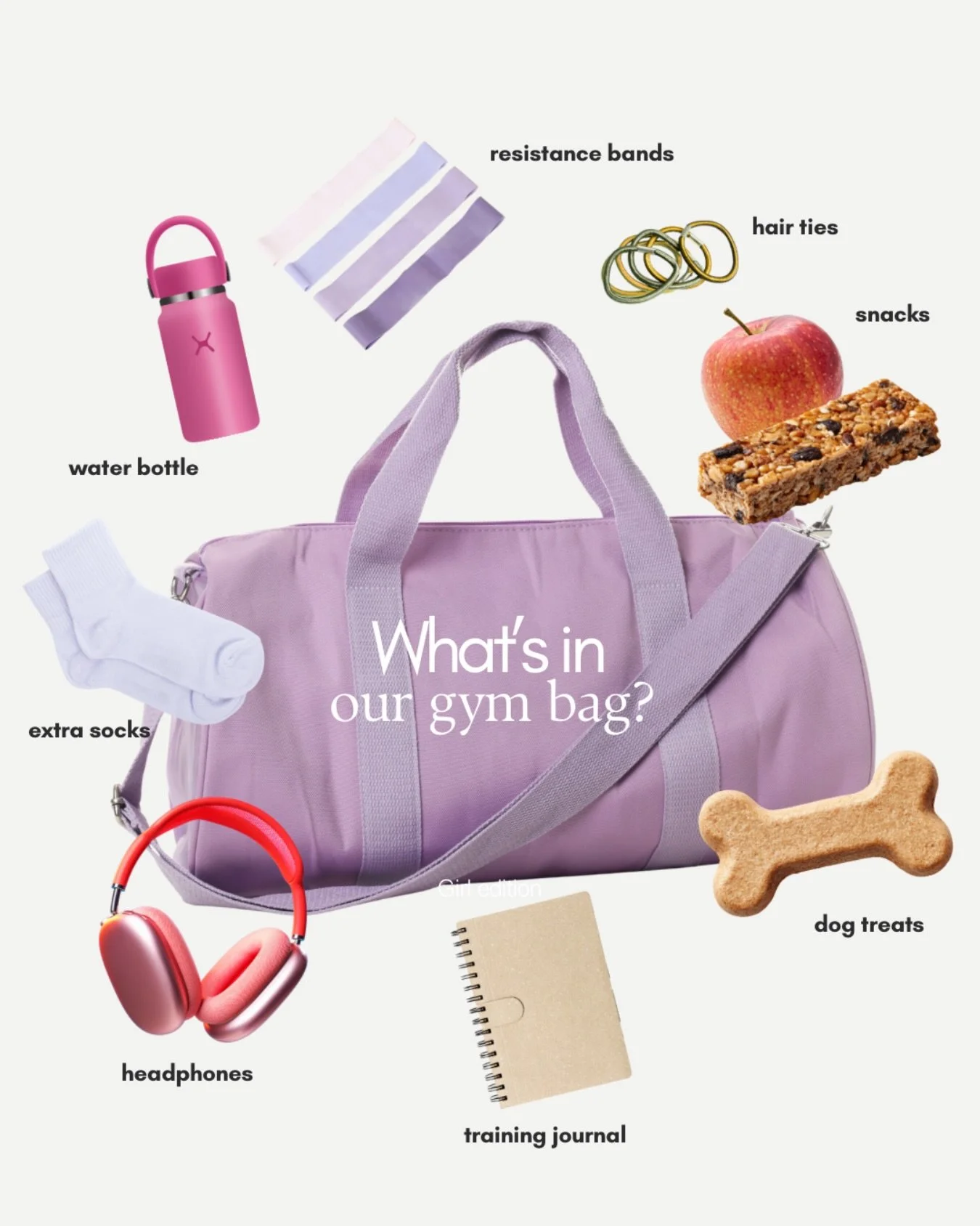 What&rsquo;s in Sarah&rsquo;s gym bag?

&ldquo;My gym bag - hahahahha which one!? I&rsquo;m a crazy bag lady. In one of my bags you&rsquo;ll likely find: chalk, a screw driver?, coins, a padlock (just incase?), a skipping rope, lifting shoes, extra s