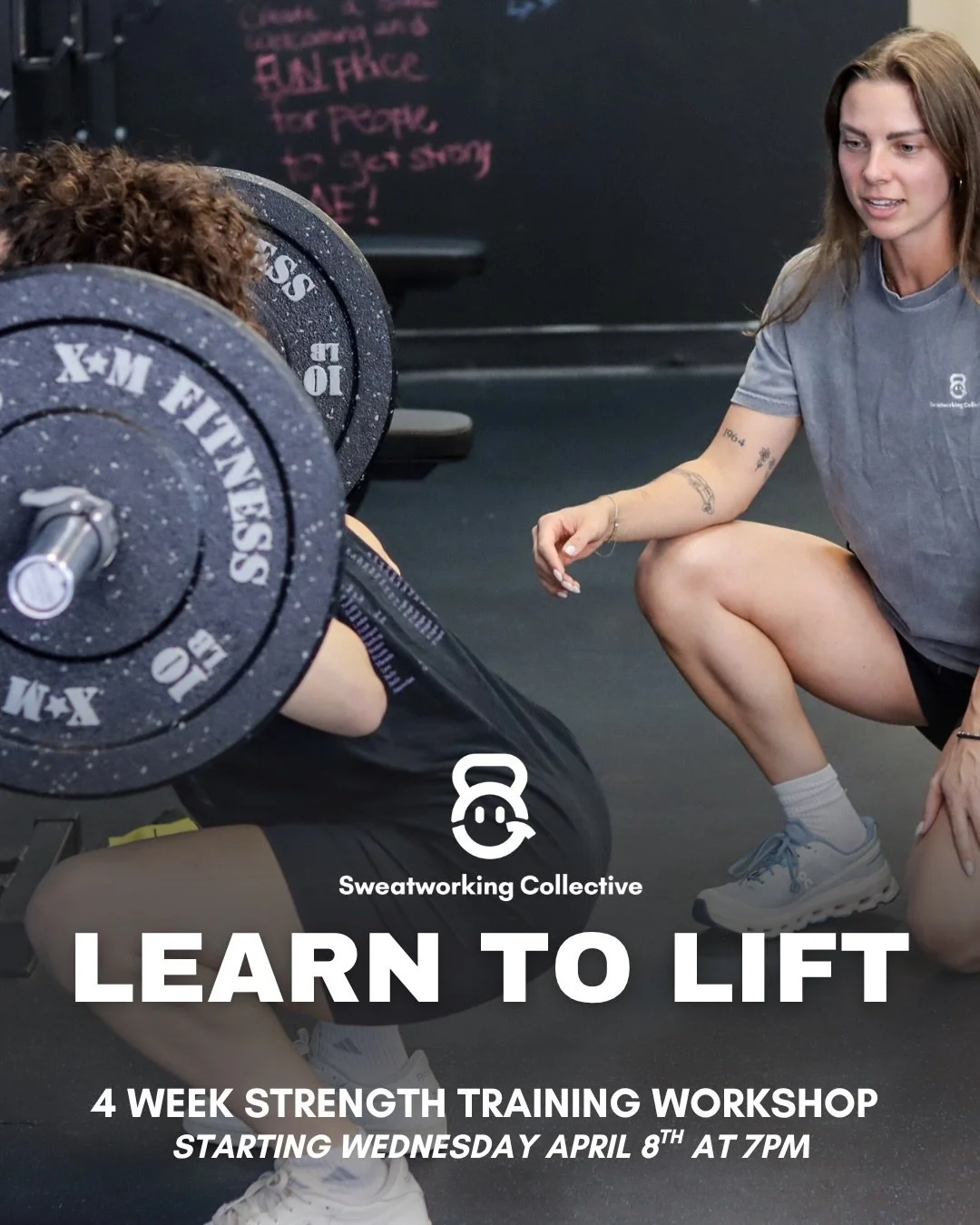 Only a few spots left in our next rounds of Learn to Lift starting Wednesday April 8th and Saturday April 11th 🗣️🗣️🗣️

Learn to Lift is a 4-week workshop with the goal of educating and empowering in a gym setting. The course is designed to introdu