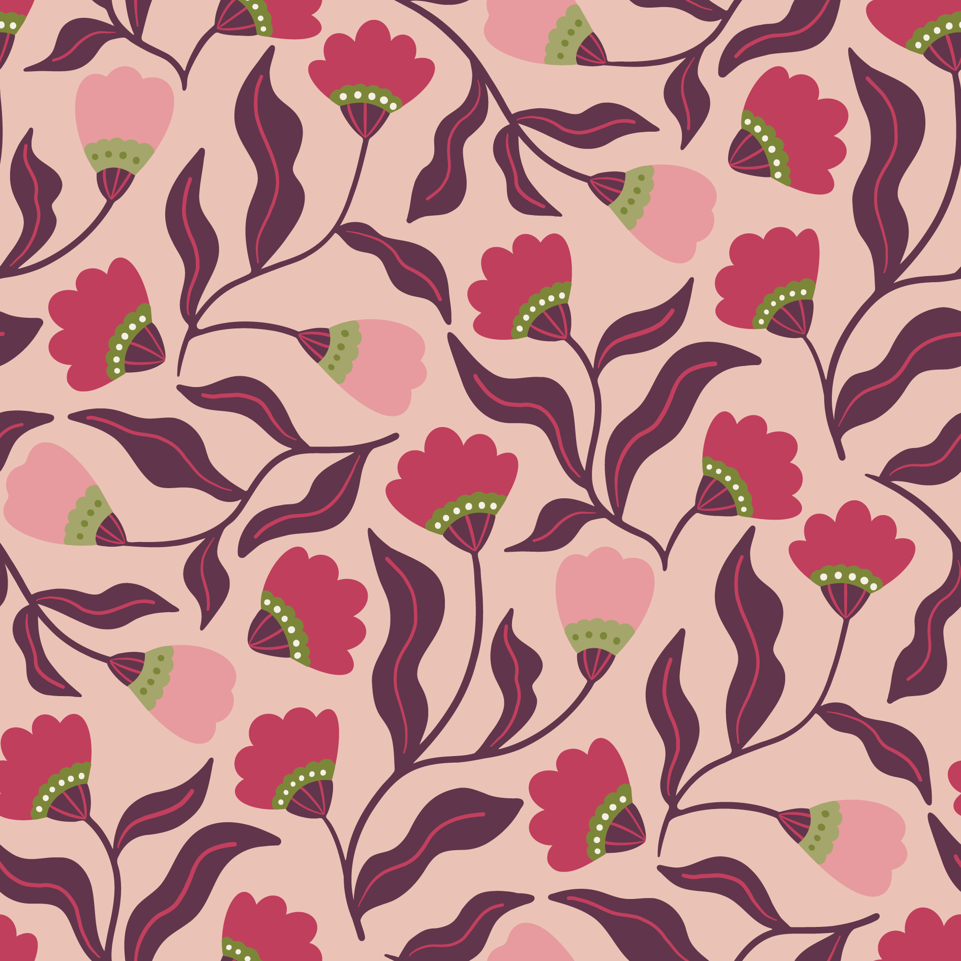 MF003 - Élégance Florale - Rose - 16 x 16 cm