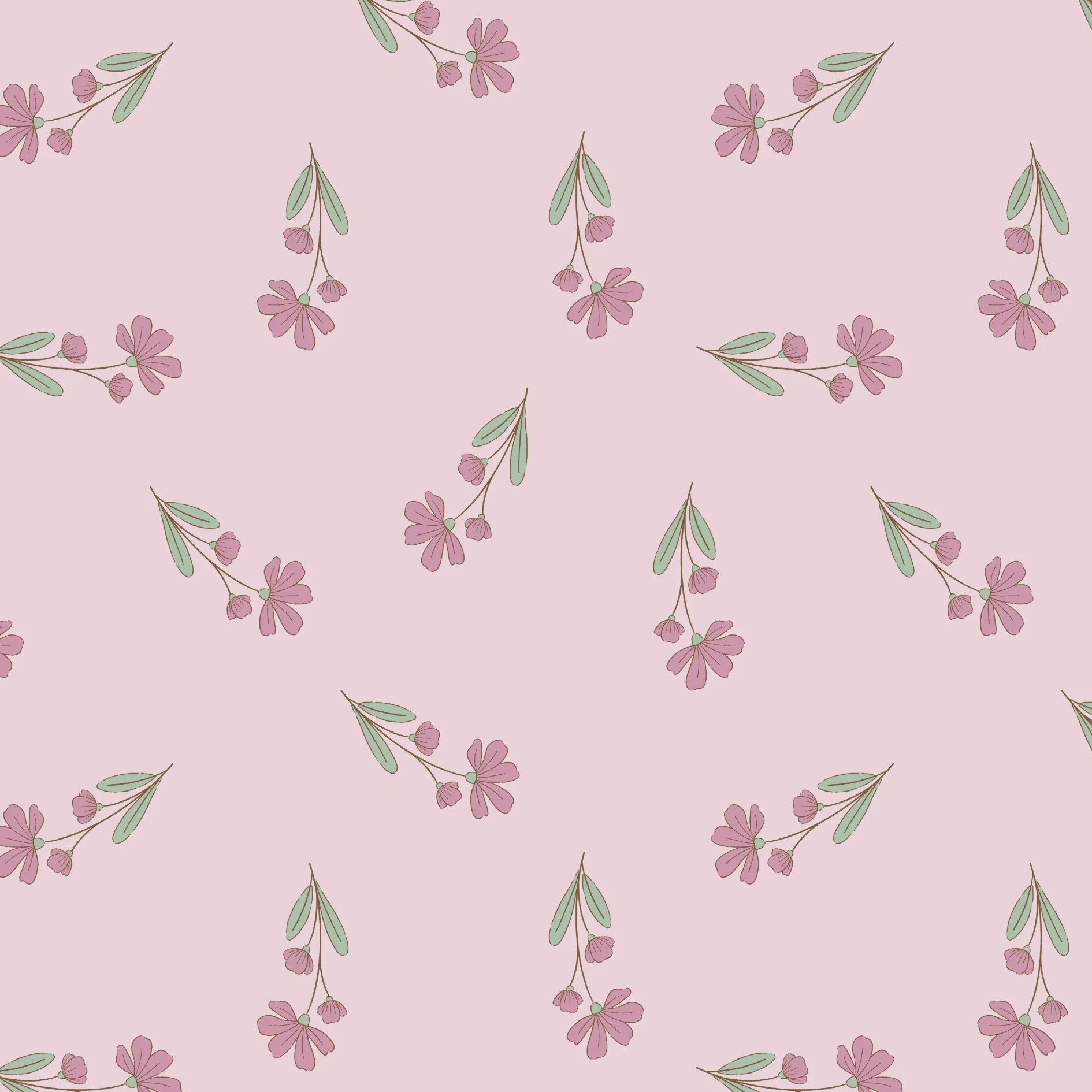 PEC008 - Mélangeur 1- Brins de fleurs - Rose