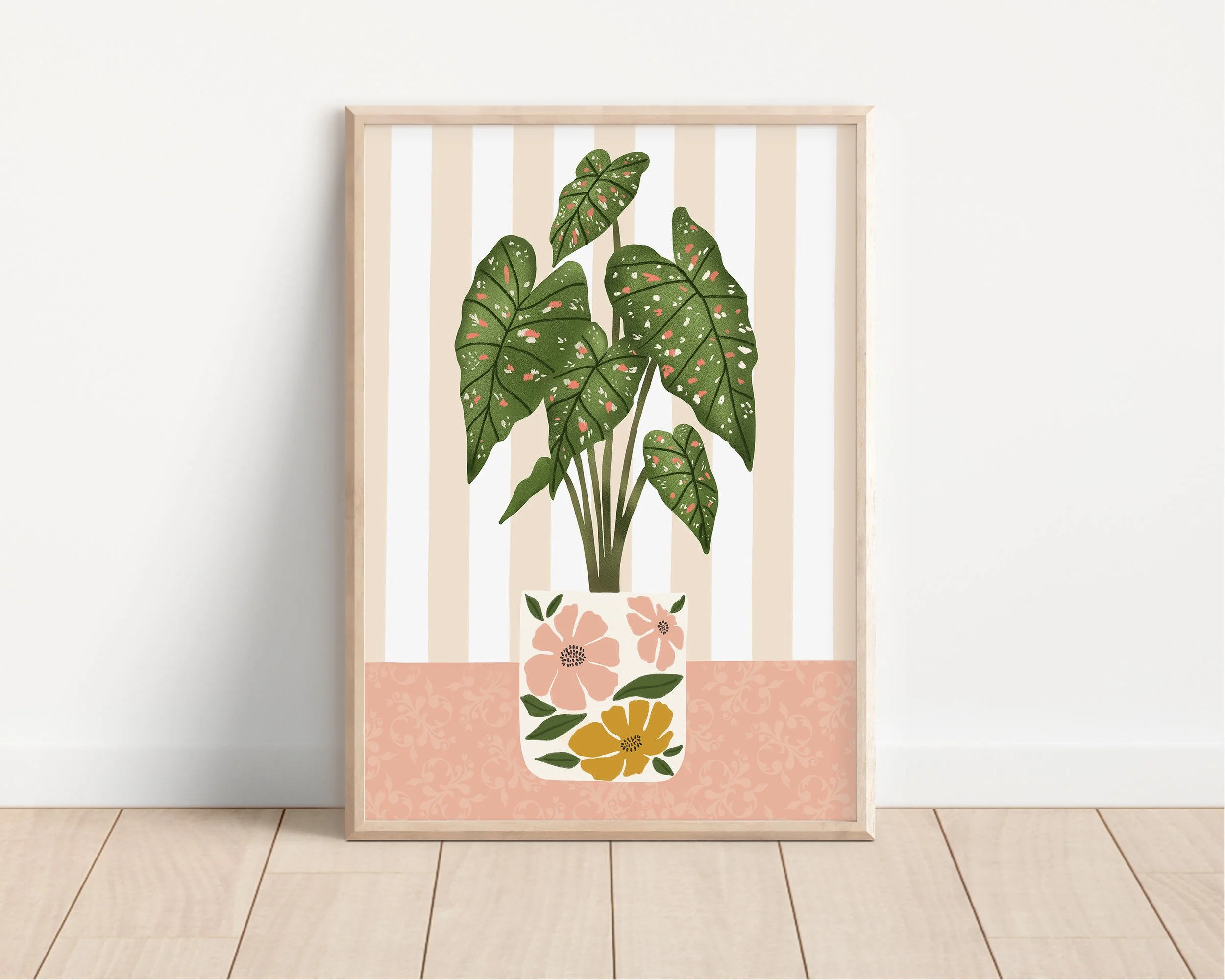 Affiche botanique – Caladium bicolor