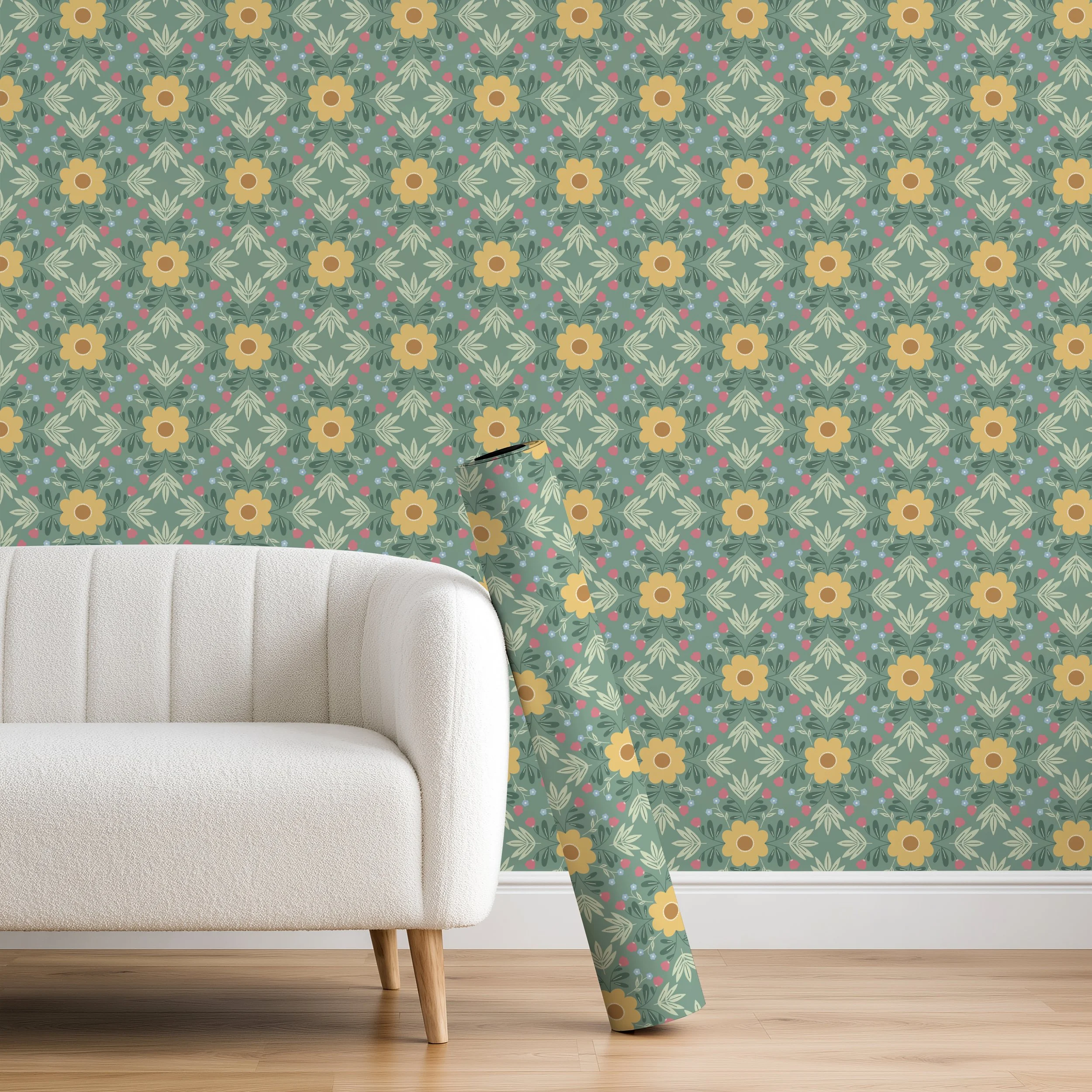 Papier Peint - Collection Jardin Tendre