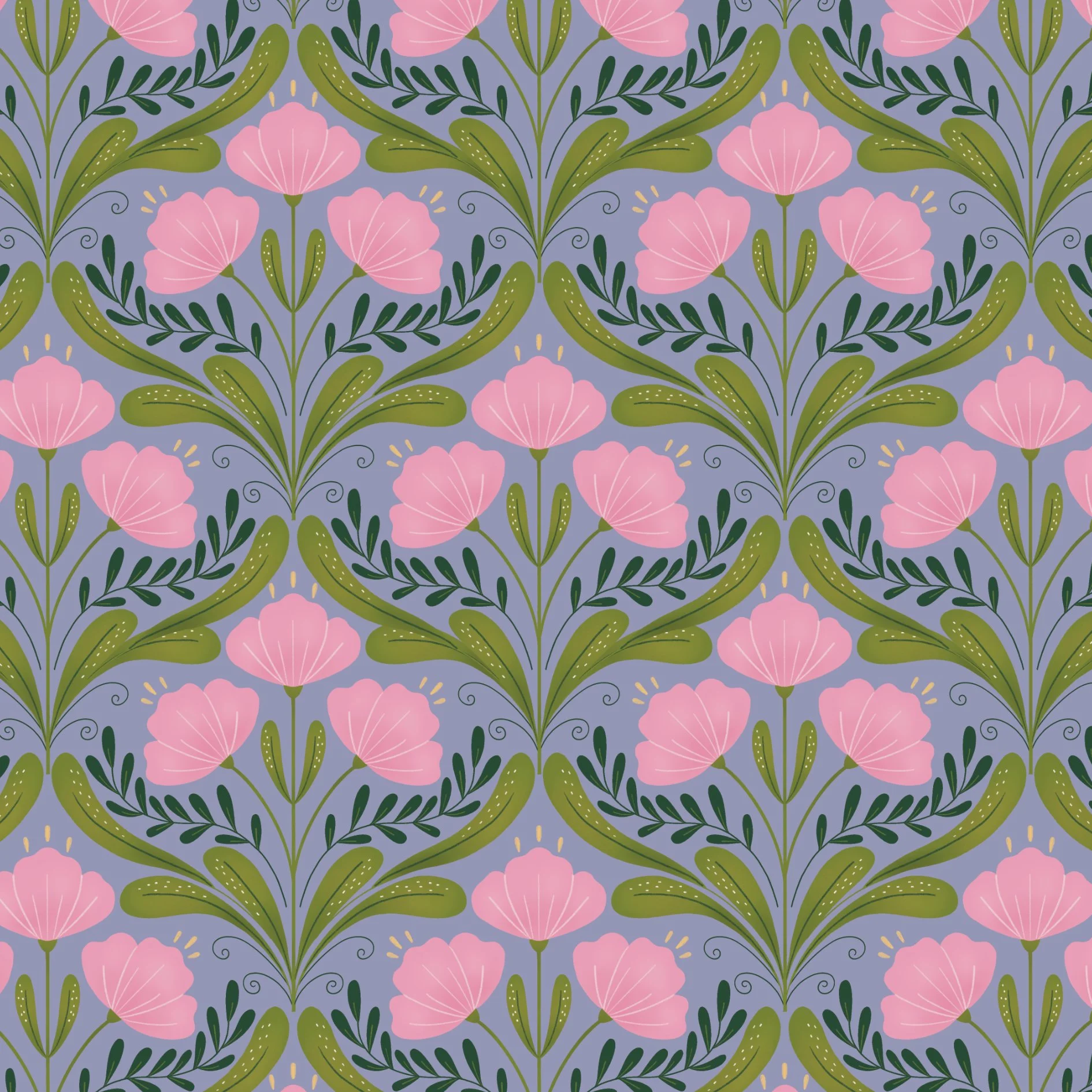 PEC011 - Coordonné 1 - Floraison douce - Violet