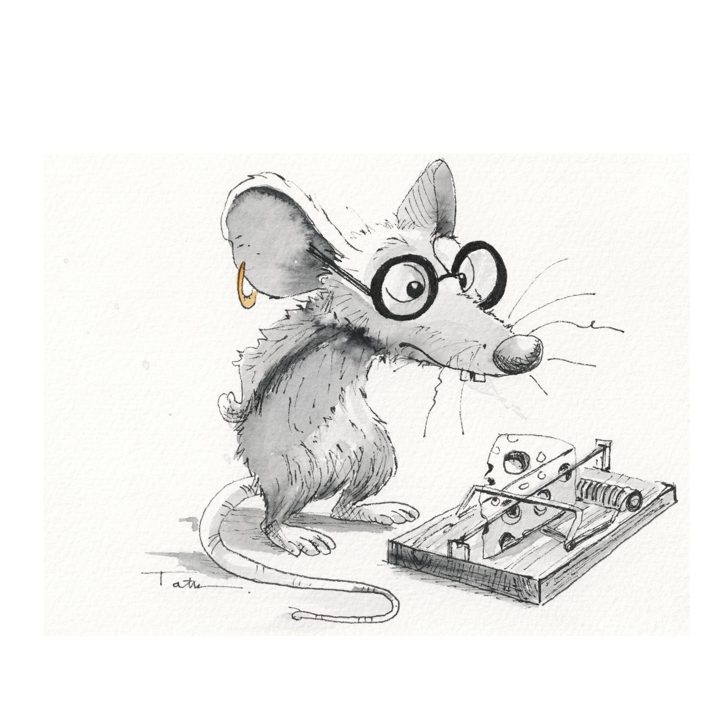 Cheddar Temptation Winslow Whiskerby and the Cheese Trap 8.5" x 6.5