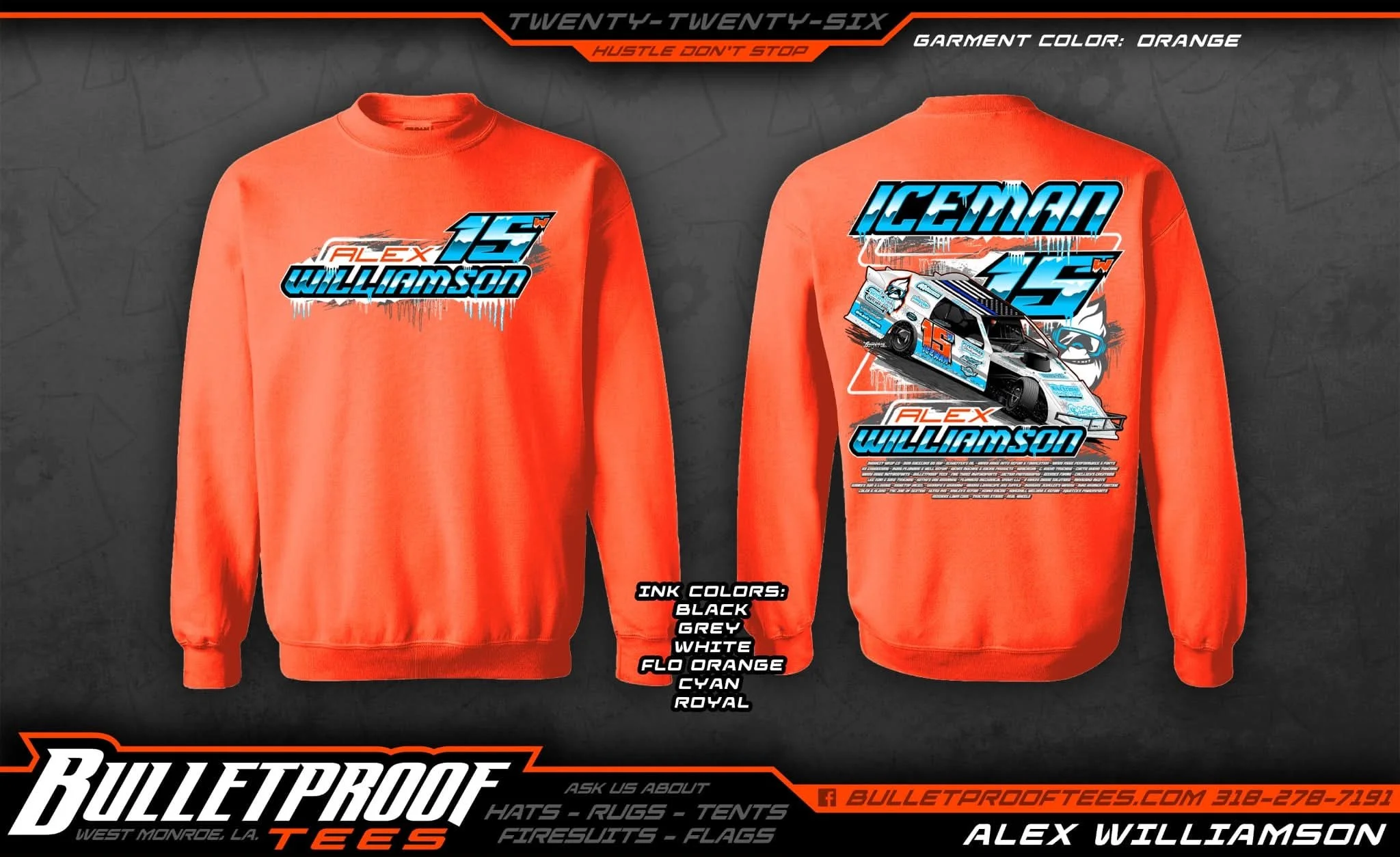 *PREORDER* Ice Cold Series Crewneck - Orange
