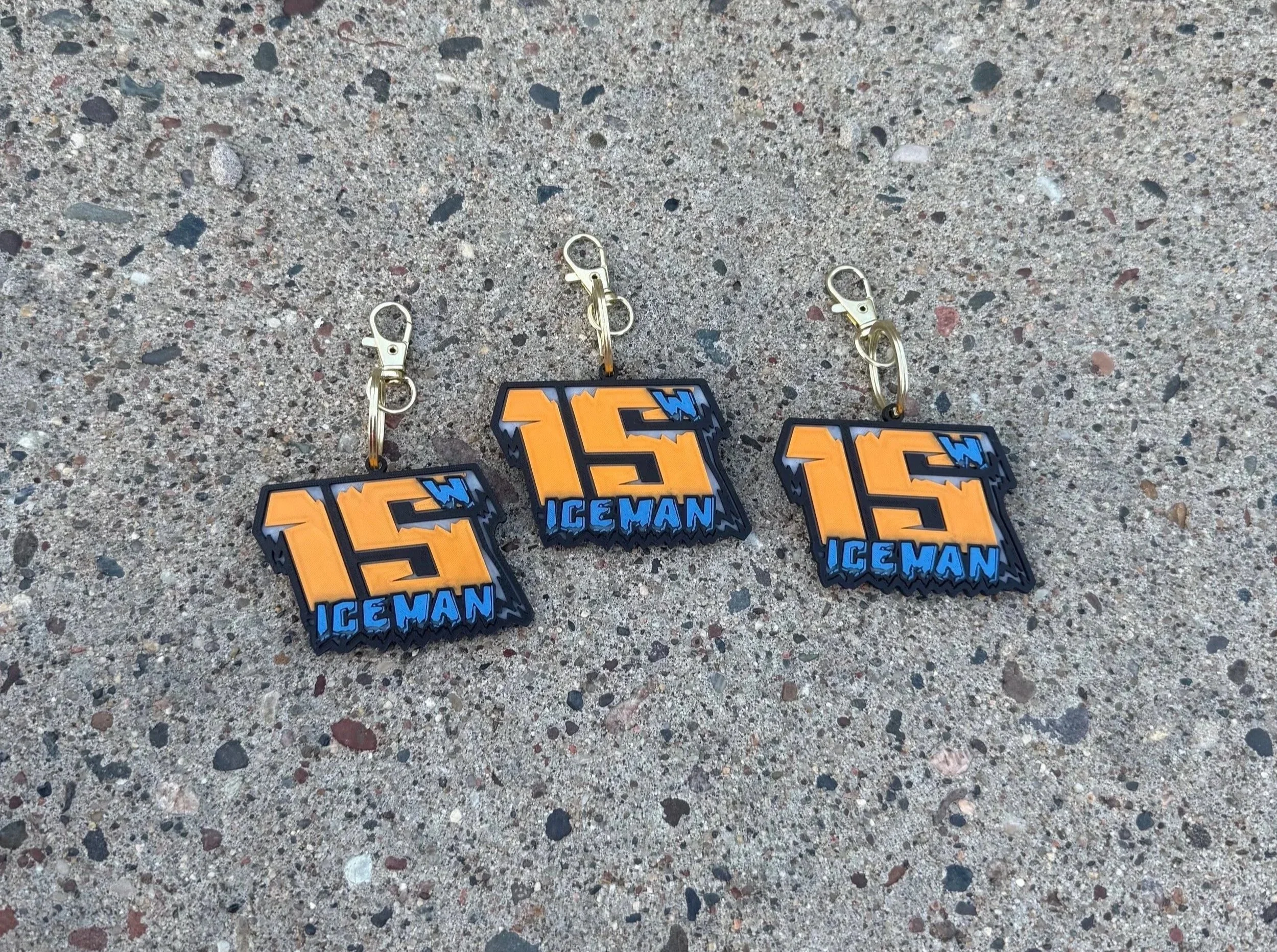 Iceman 3D Printed Keychain