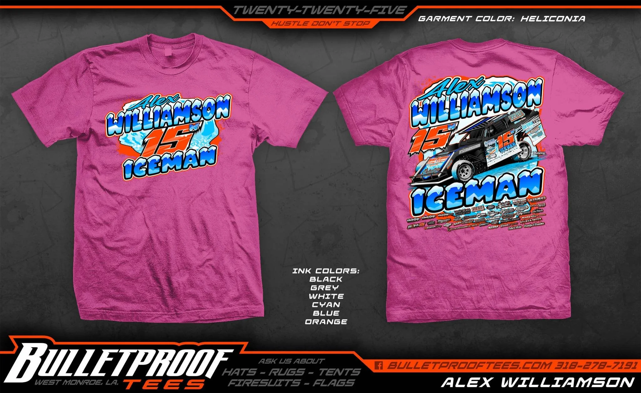 2025 Iceman T-Shirt - Heliconia