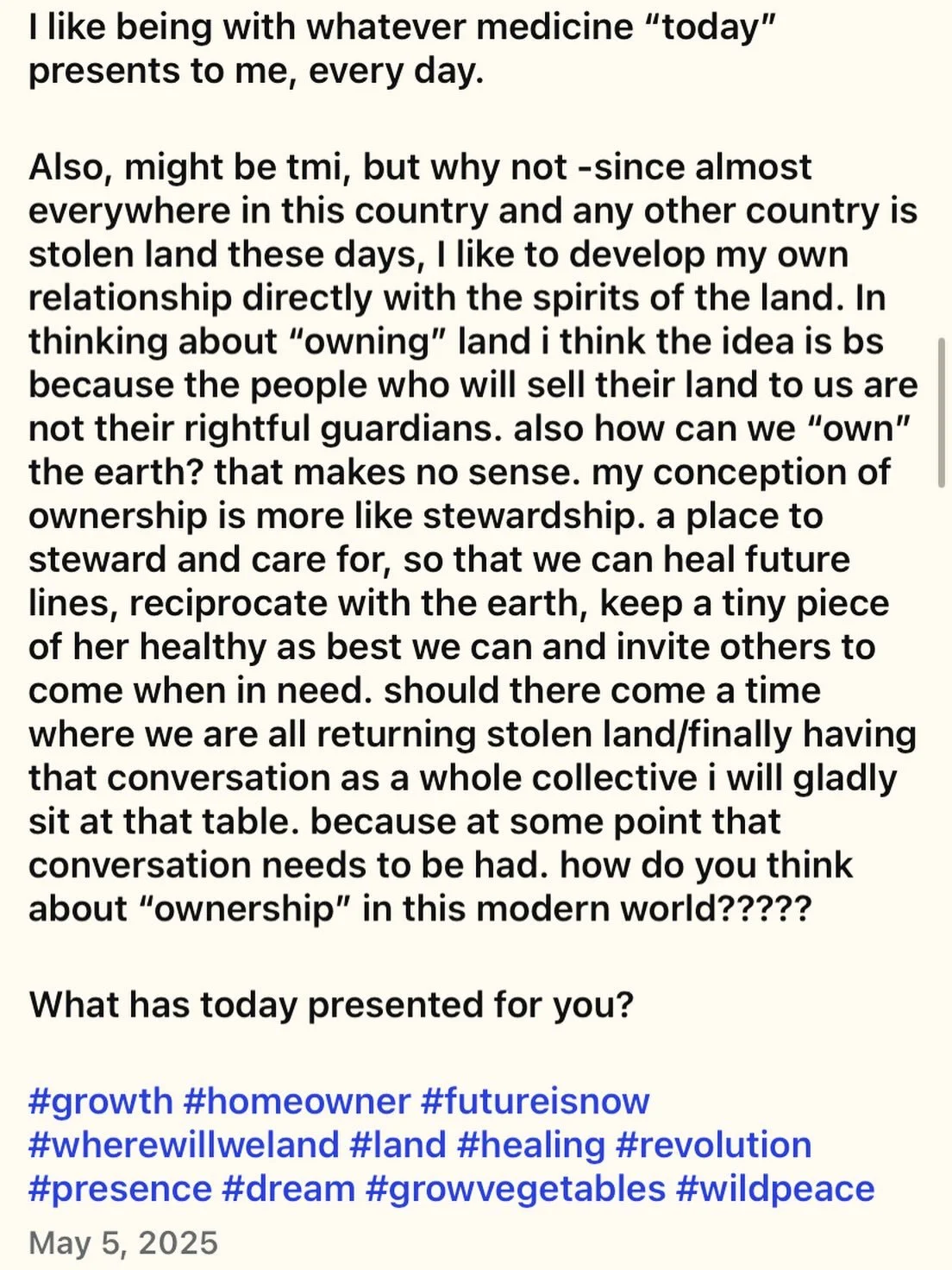 today is the fifth of may in the year 2 0 2 6.🔥

i wrote the post in the photo exactly a year ago to the DAY! excited because i landed on it synchronystically. 

at that time, we had absolutely no idea how this vision would become a reality🌀👁️🧿

