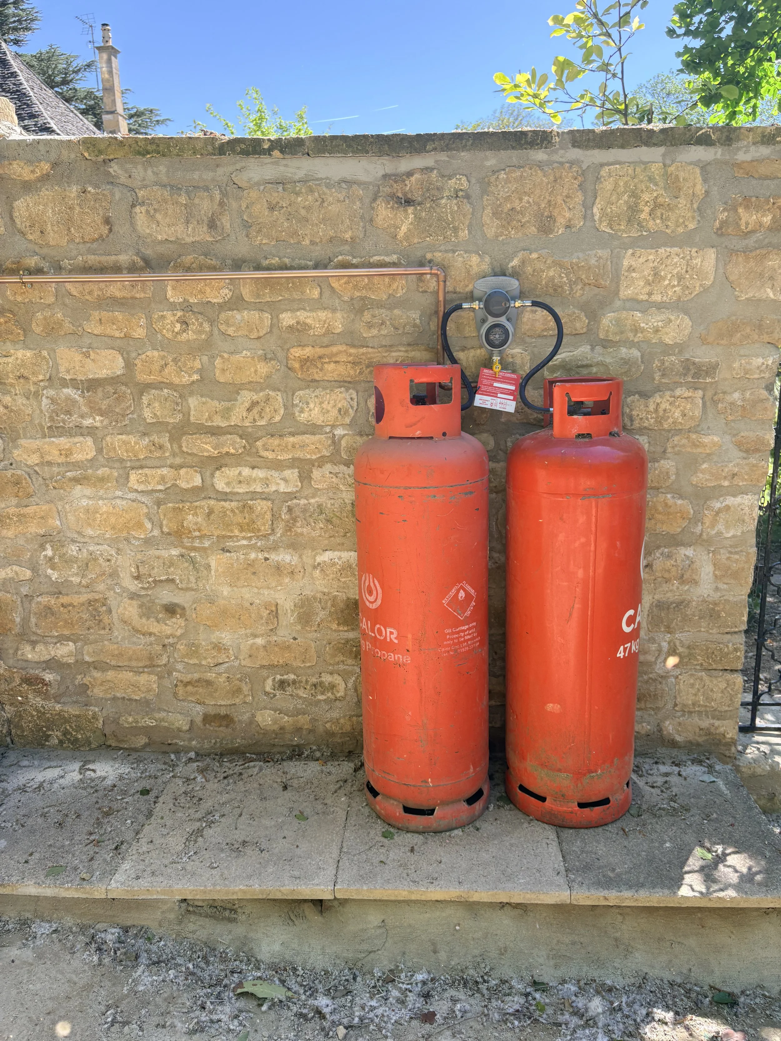 Lpg cylinders installed
