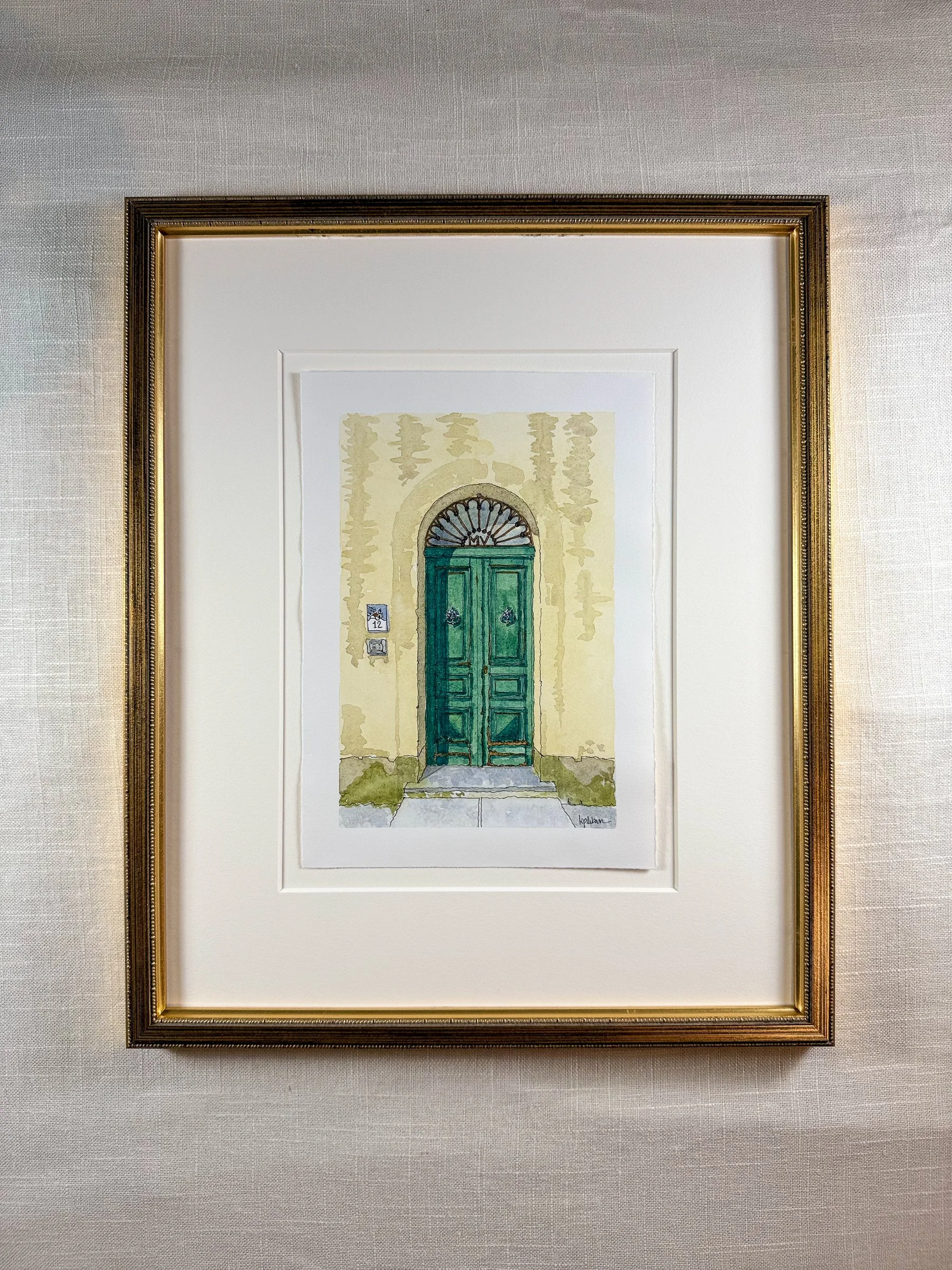 Amalfi Coast Door V ~ FRAMED Limited Edition