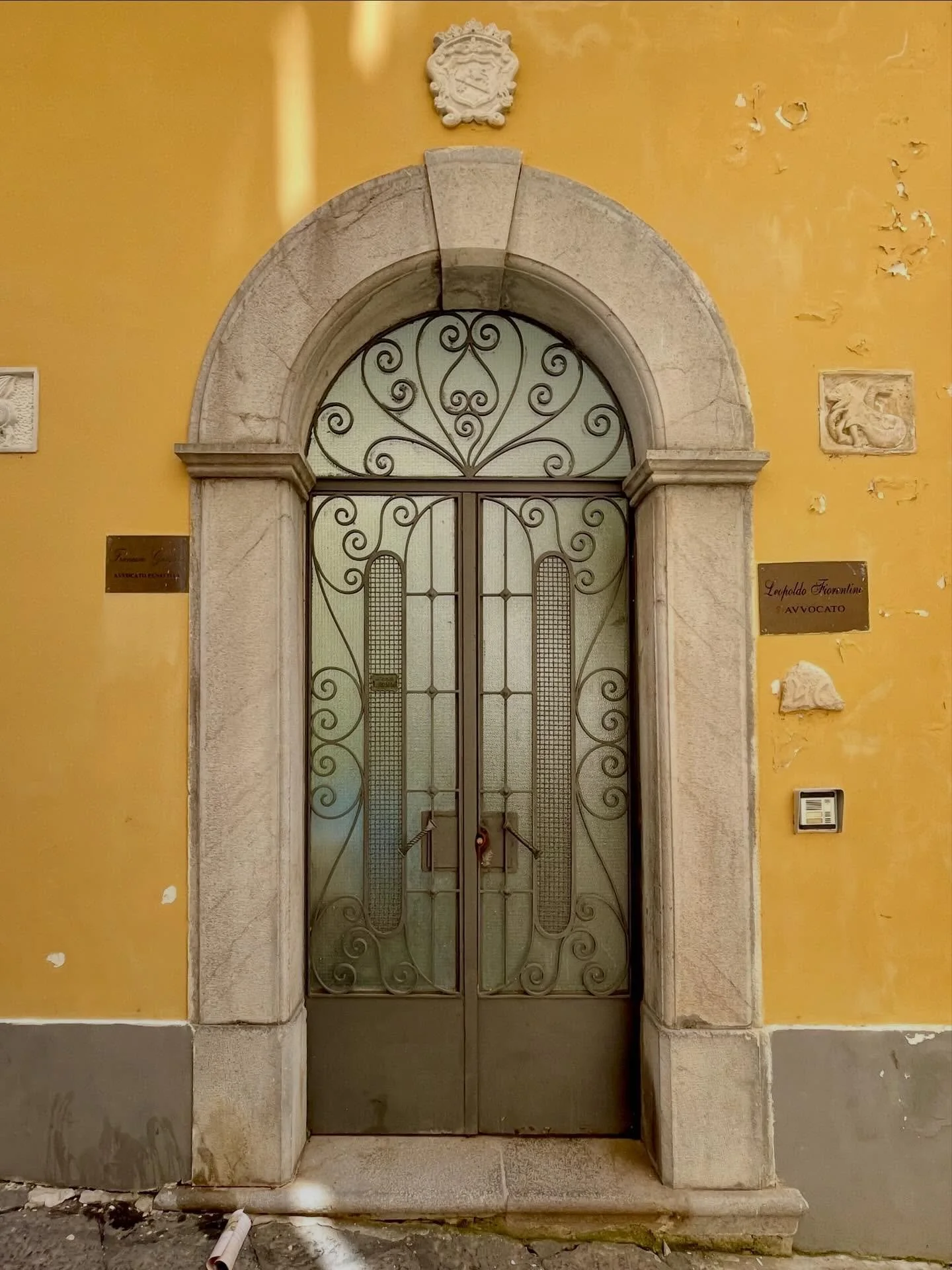 Sketching the Doors of Amalfi

The EXTERIORS of&nbsp;the houses were far from remarkable&mdash;
One stucco building blurred into the next, 
Often with only a change in paint color to mark the property line&hellip; 
But the DOORS! 
Each DOOR was uniqu