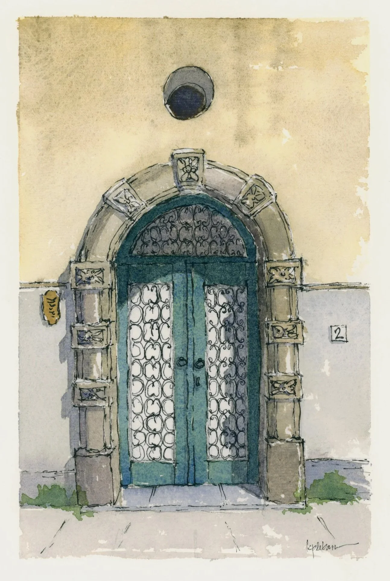 Amalfi Coast Door III
Positano, Italy
Ink & watercolor on paper, 2024
