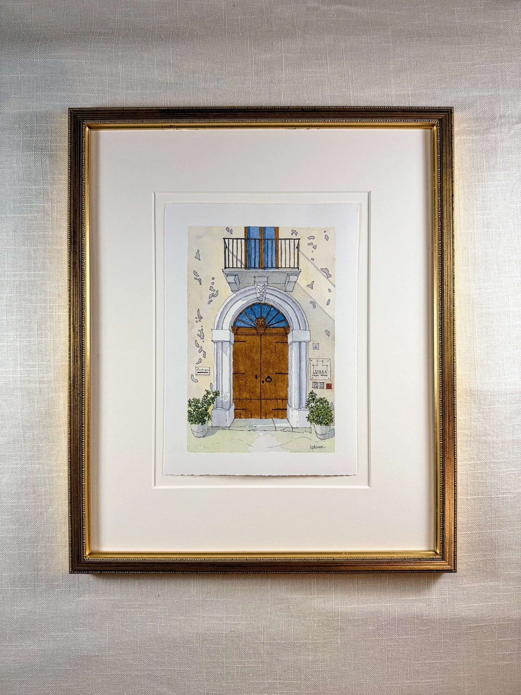 Amalfi Coast Door VII ~ FRAMED Limited Edition
