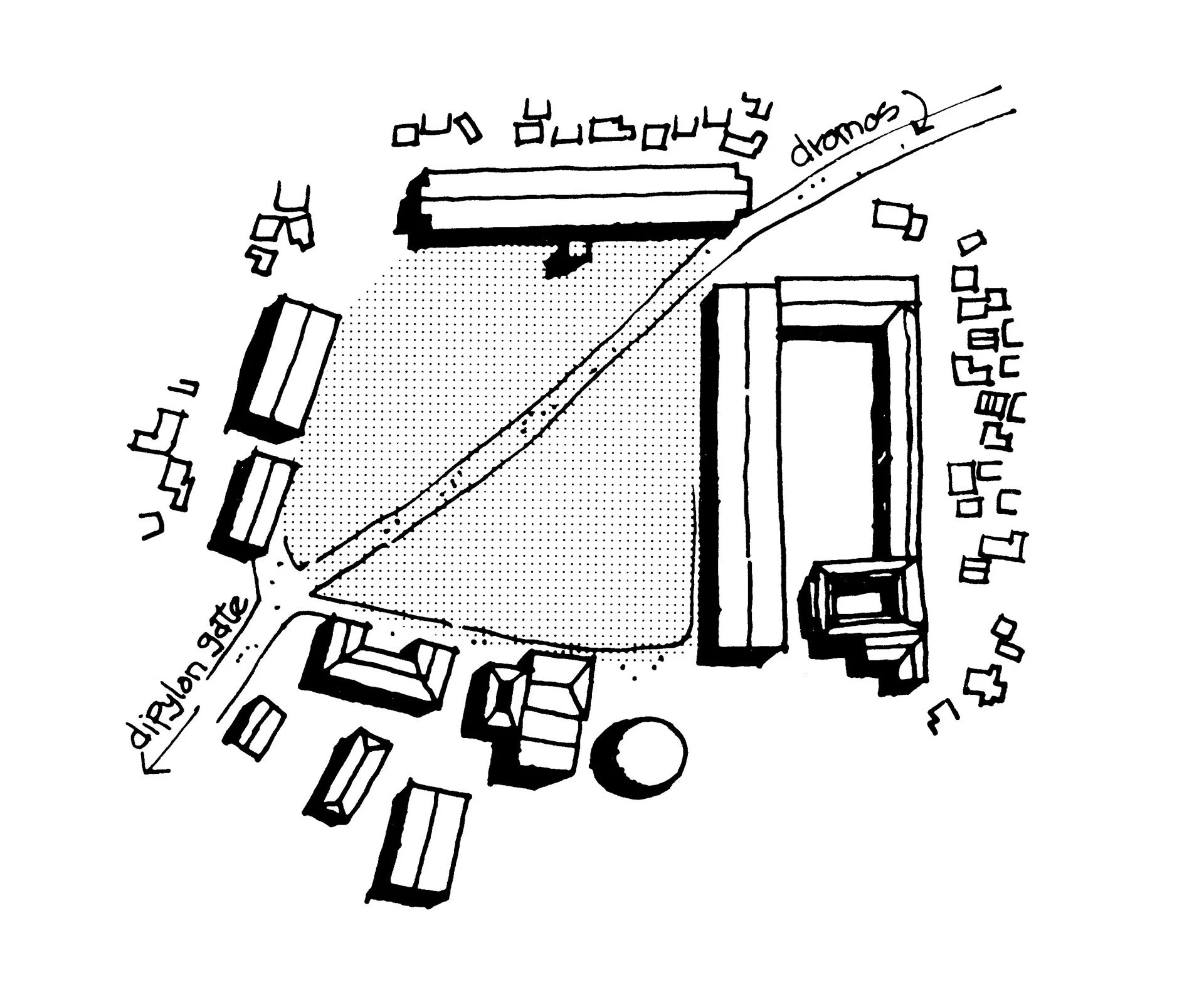 Diagram of Agora, Hell. Per.
image: Urban Space by French