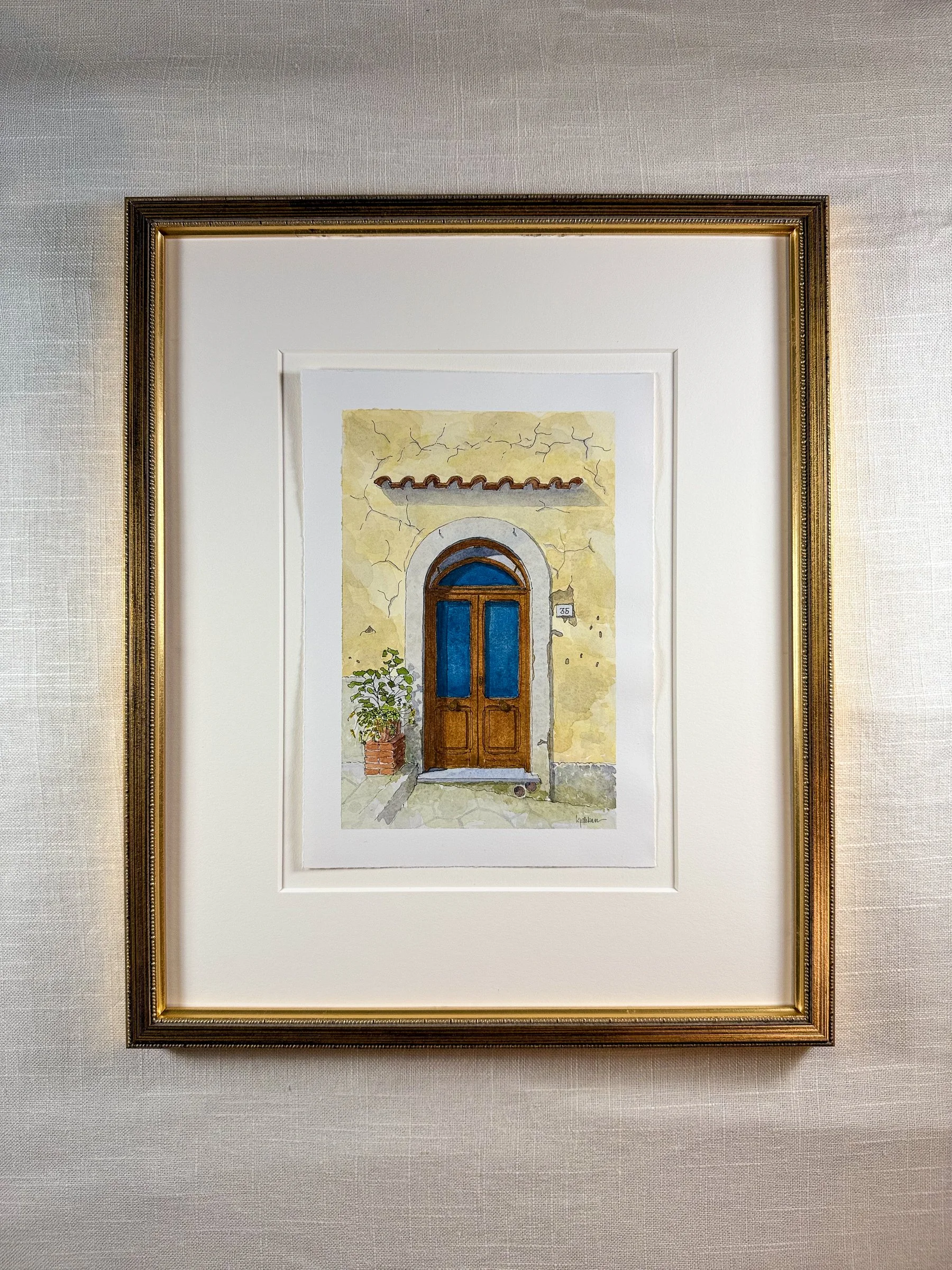 Amalfi Coast Door XIII ~ FRAMED Limited Edition